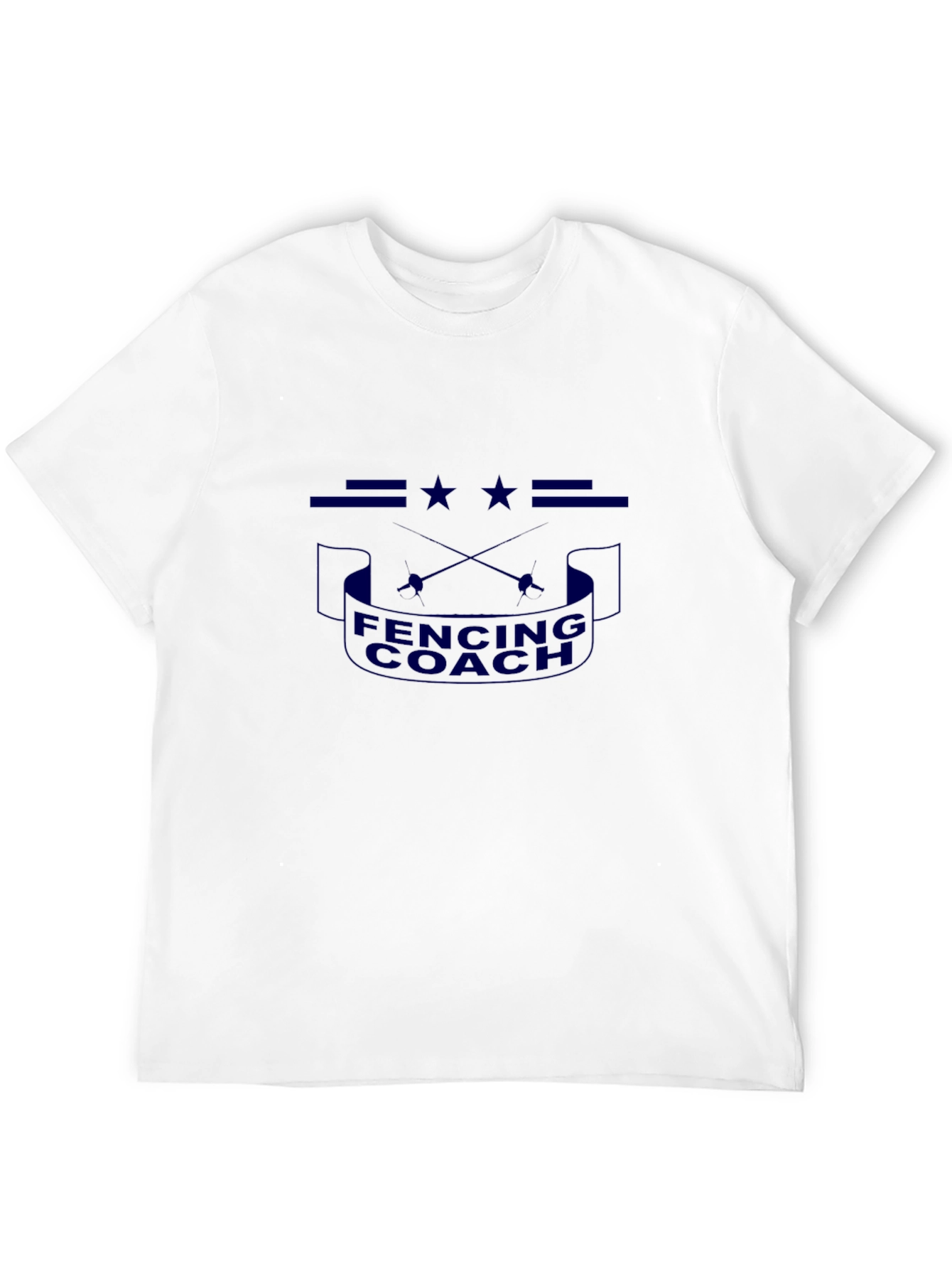 Fencing Coach T-Shirt - Black Cotton Tee