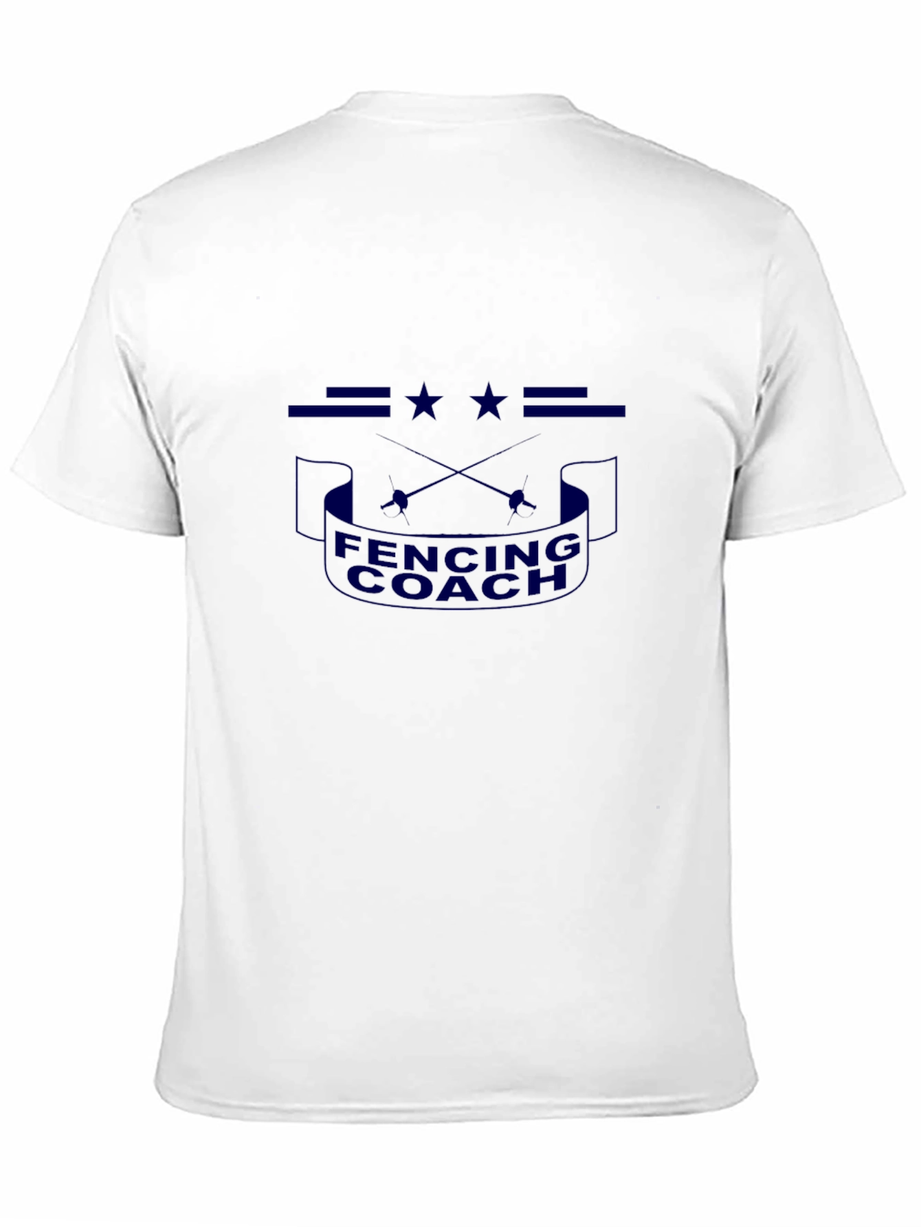 Fencing Coach T-Shirt - Black Cotton Tee