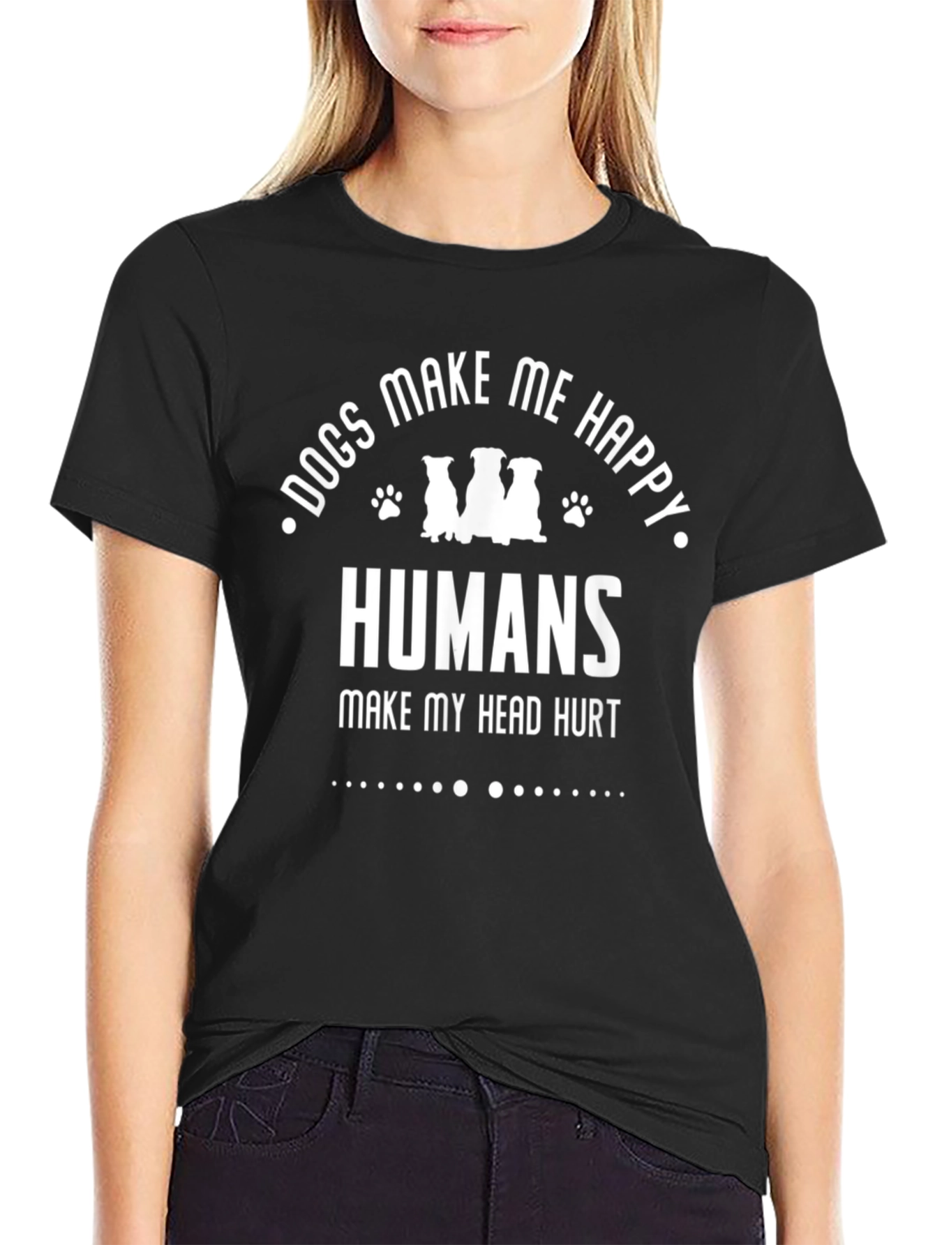 Dogs Make Me Happy T-Shirt