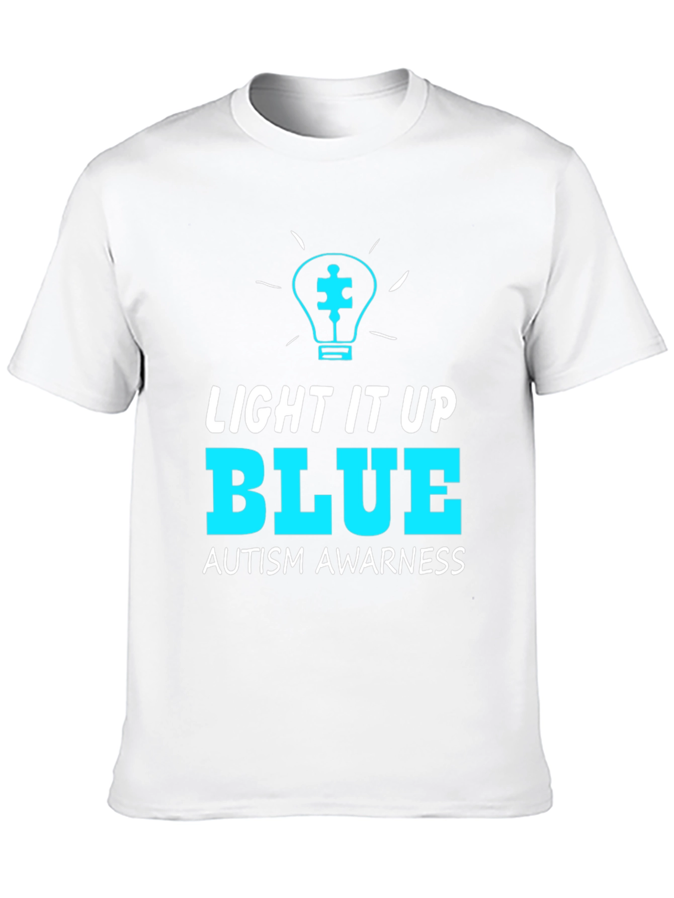 Autism Awareness T-Shirt - Light It Up Blue