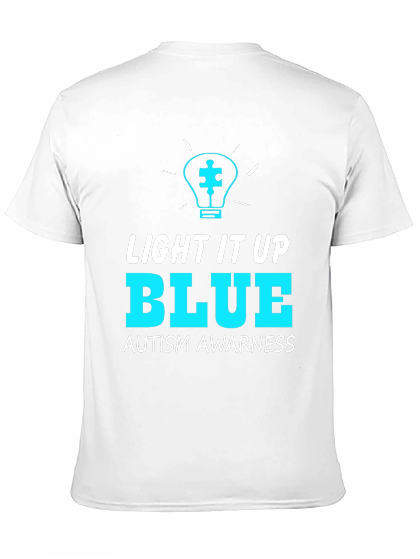 Autism Awareness T-Shirt - Light It Up Blue