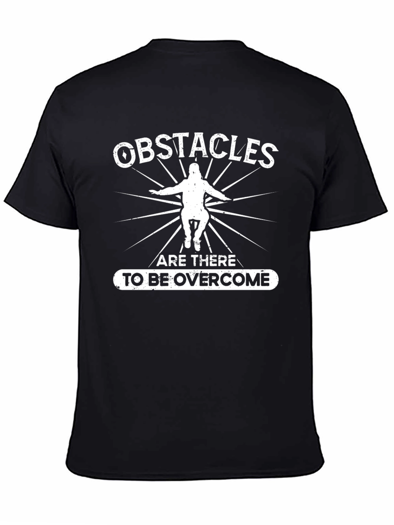 Obstacles Overcome Graphic Tee - Motivational T-Shirt