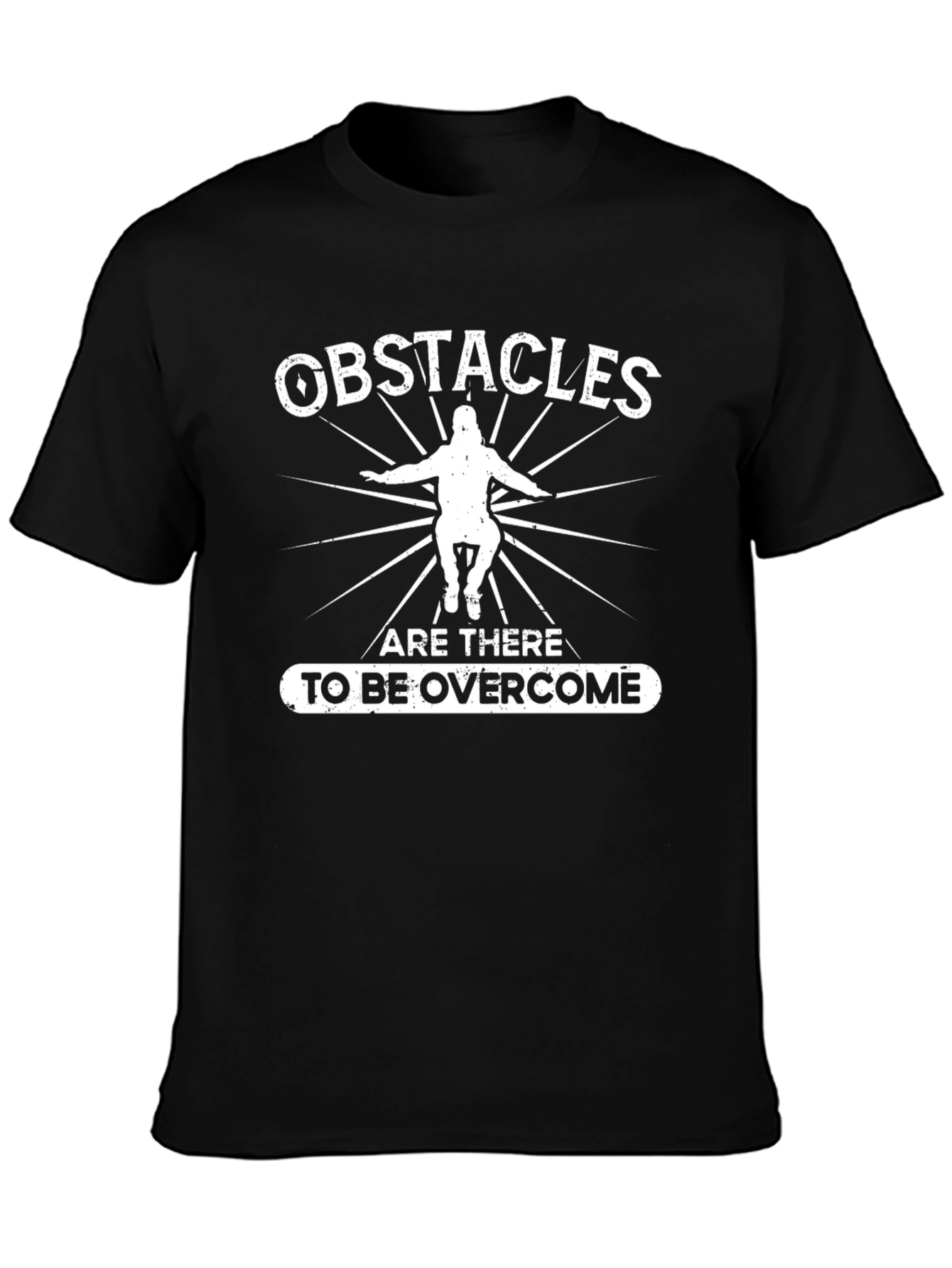 Obstacles Overcome Graphic Tee - Motivational T-Shirt