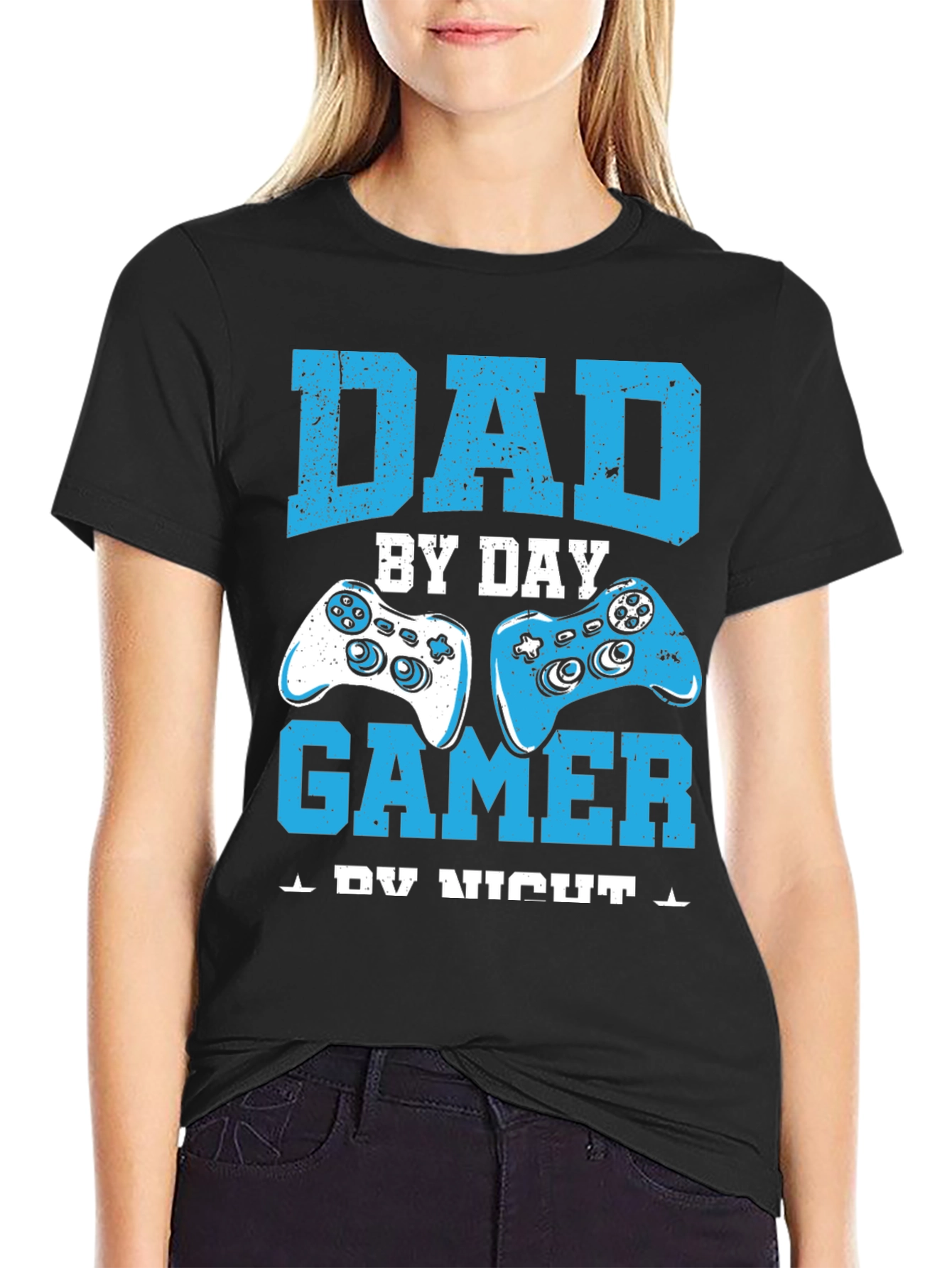 Dad Gamer T-Shirt - Day & Night Fun