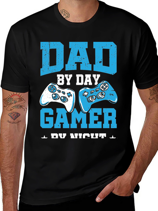 Dad Gamer T-Shirt - Day & Night Fun