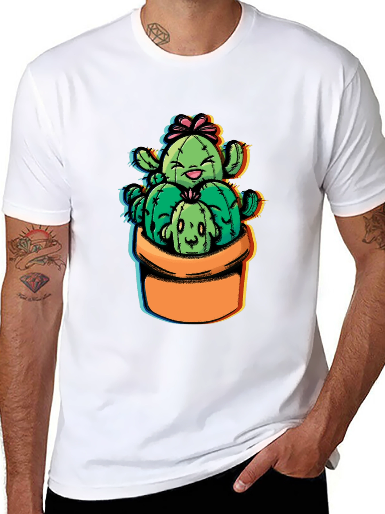 Cute Cactus Crew Graphic Tee