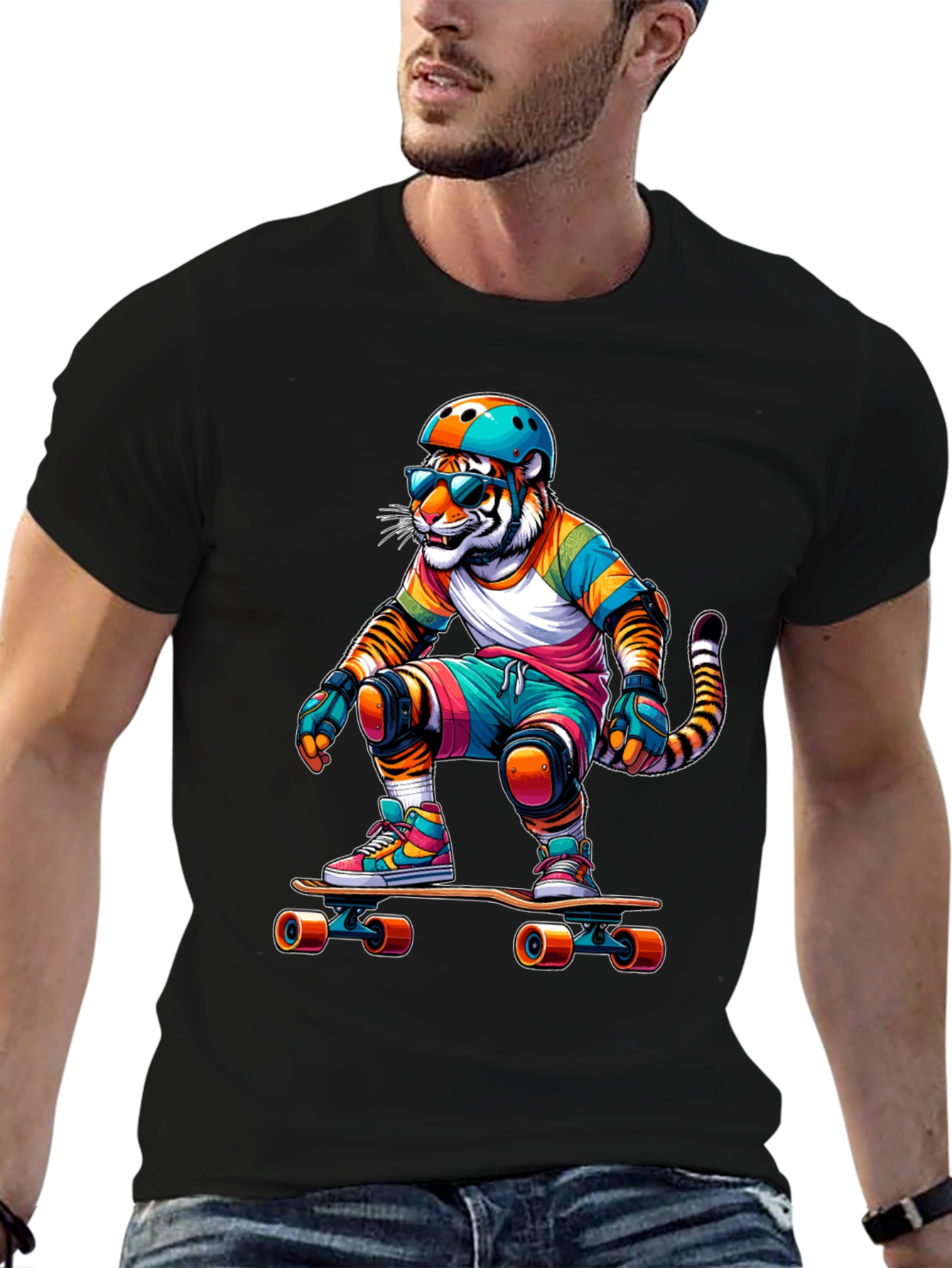 Skater Tiger Graphic Tee