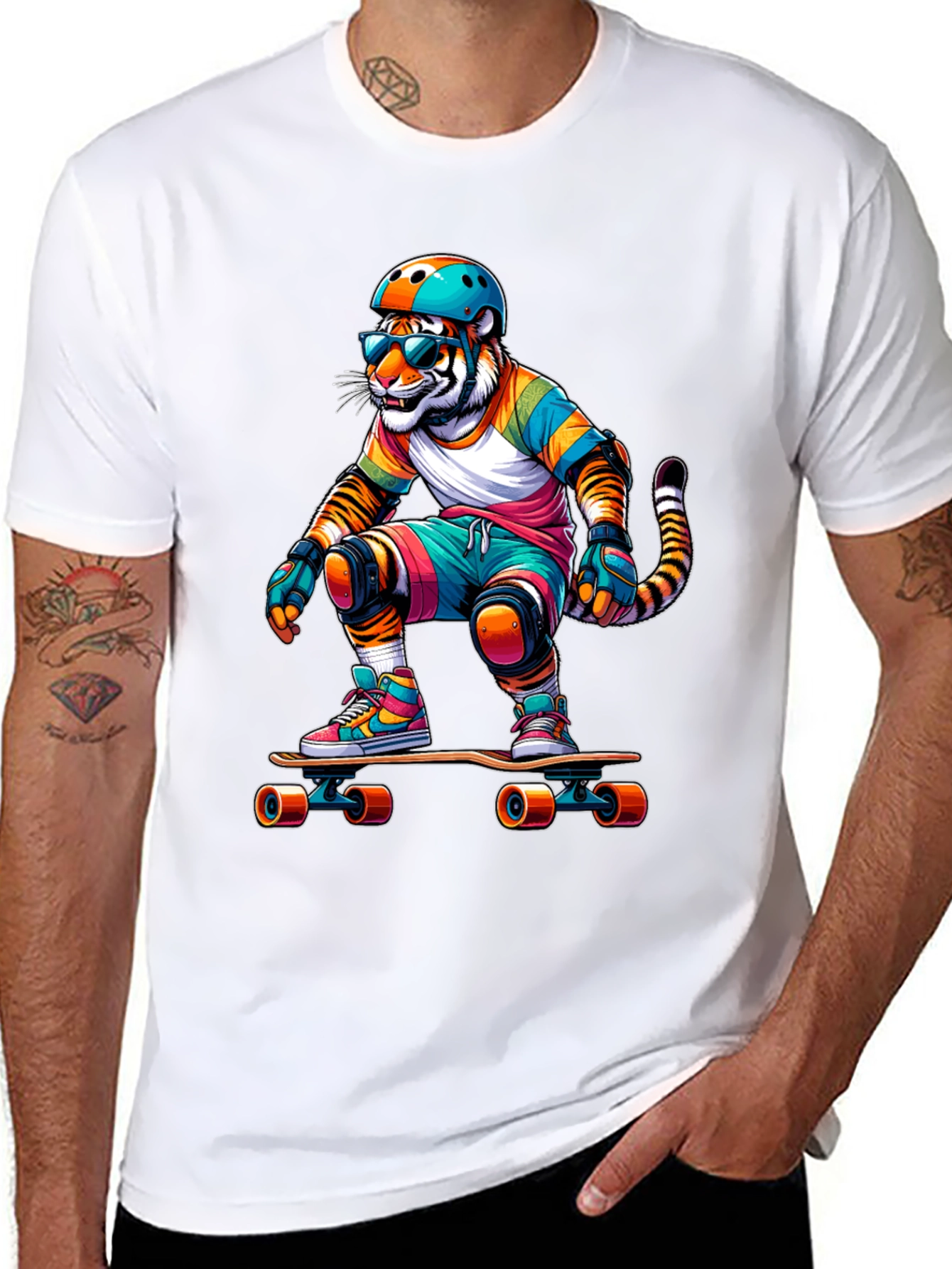 Skater Tiger Graphic Tee