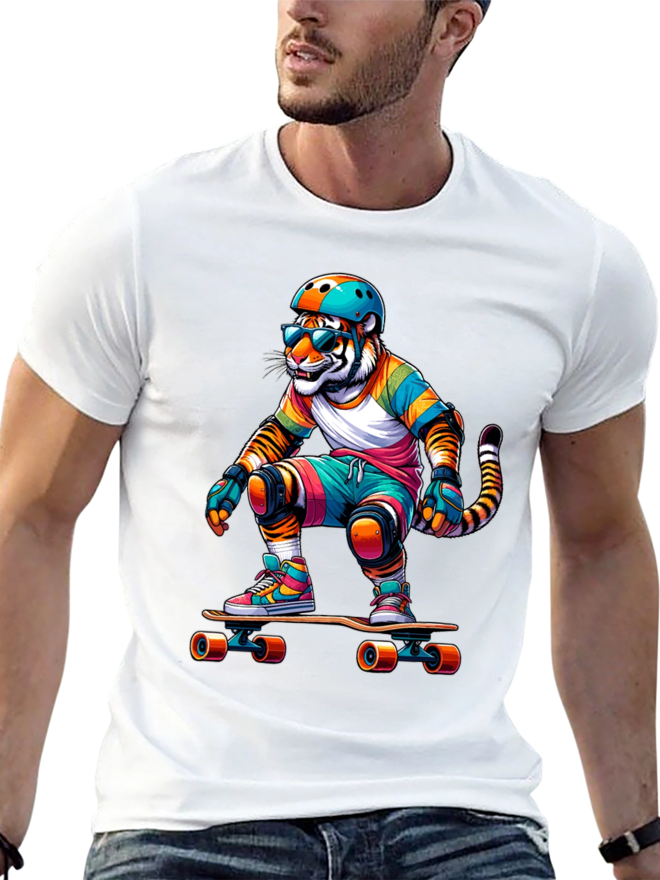 Skater Tiger Graphic Tee