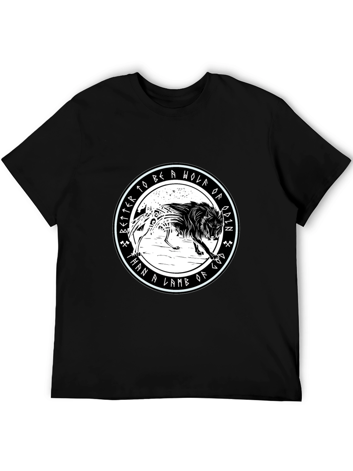 Wolf of Odin Graphic Tee - Viking Inspired Design
