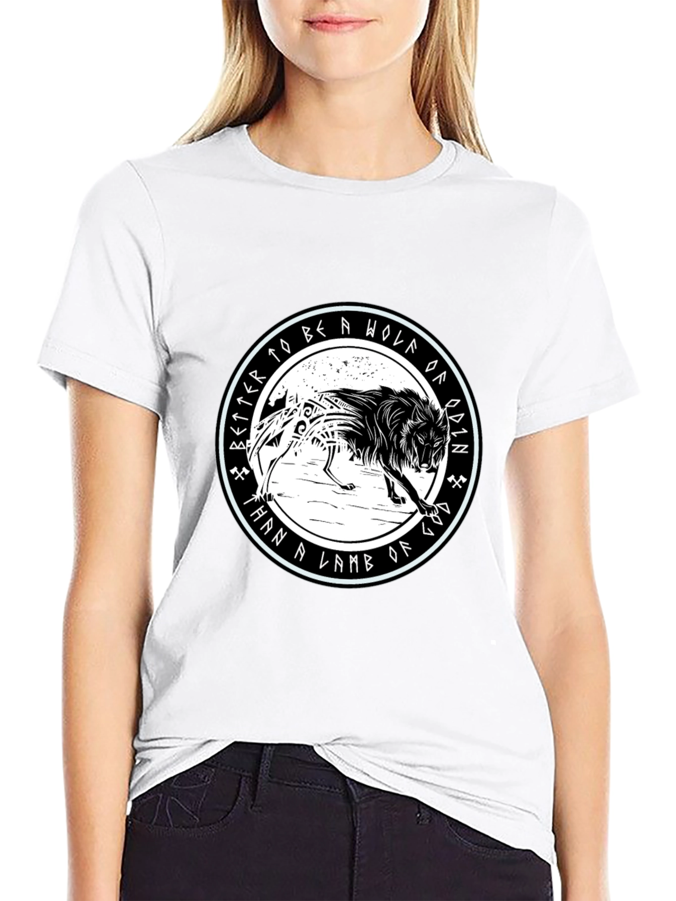 Wolf of Odin Graphic Tee - Viking Inspired Design