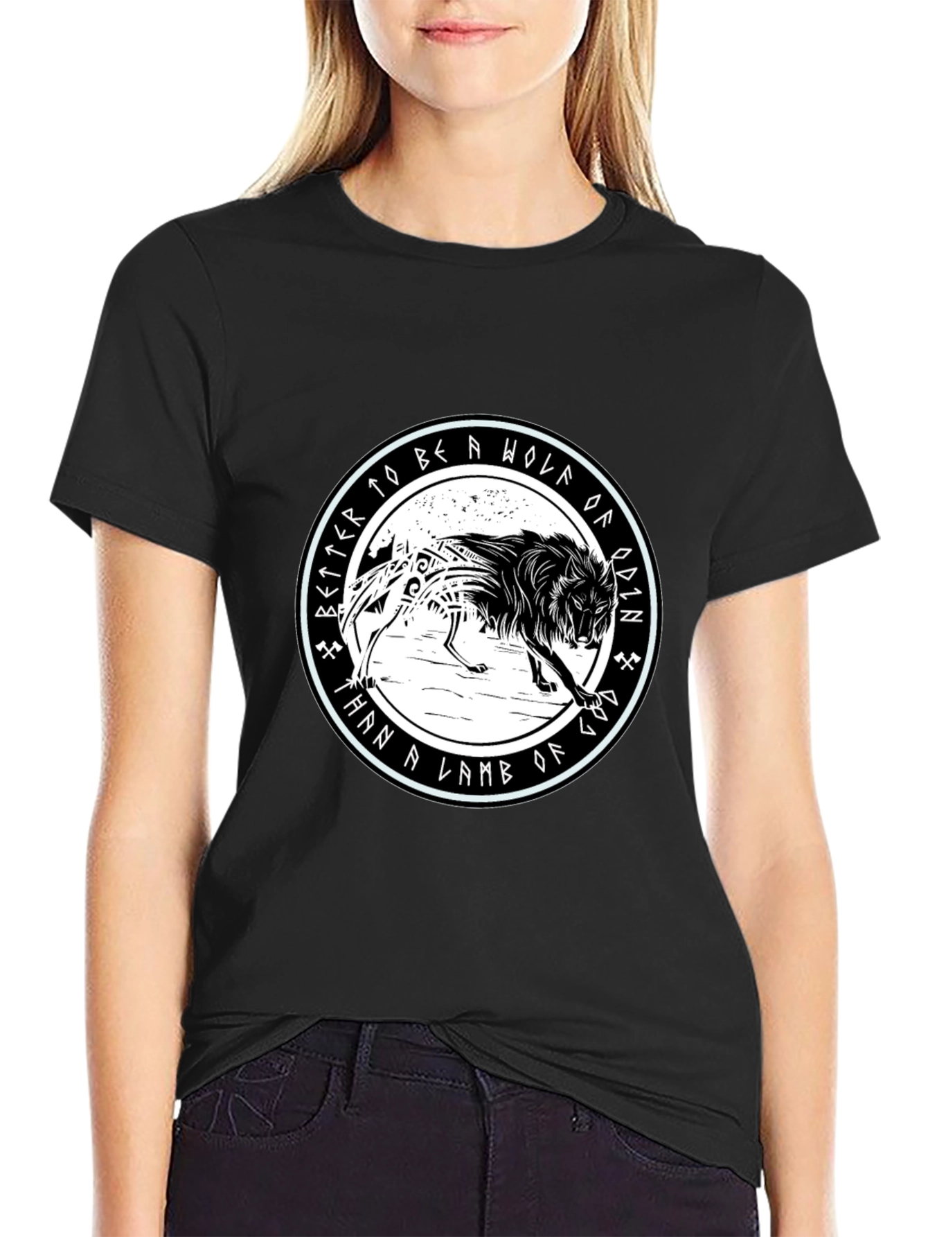 Wolf of Odin Graphic Tee - Viking Inspired Design