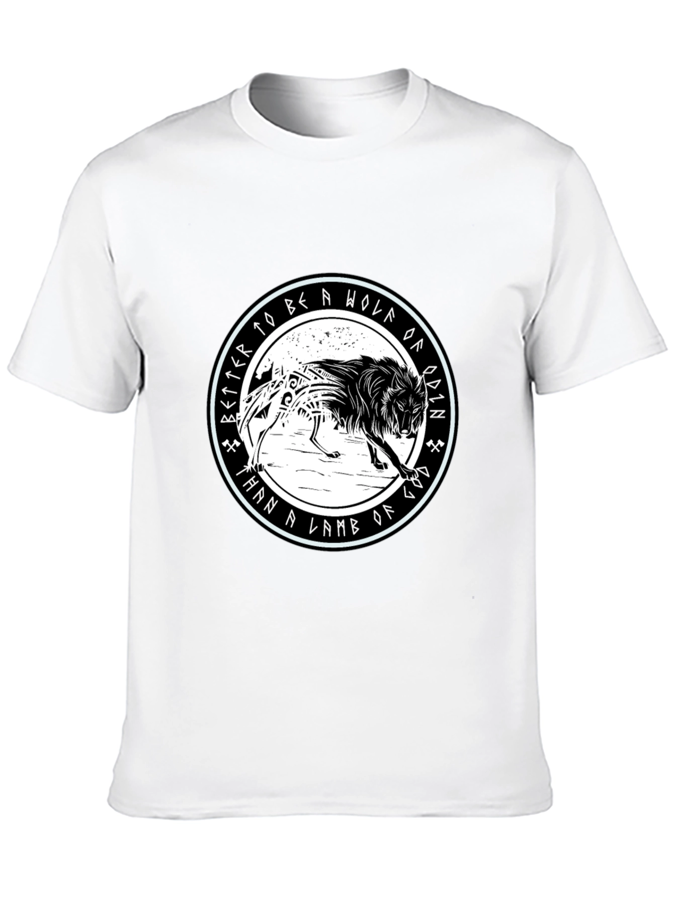 Wolf of Odin Graphic Tee - Viking Inspired Design