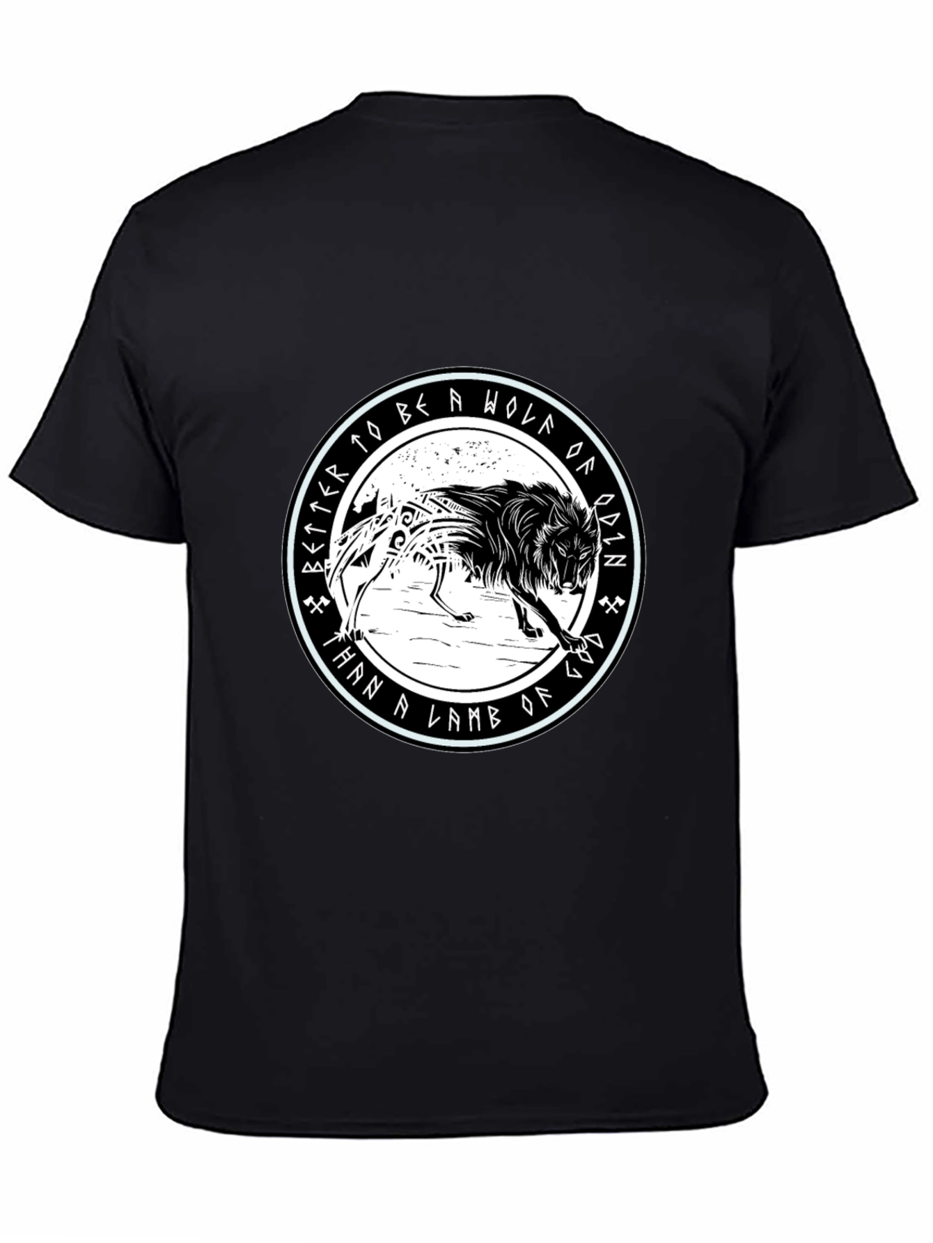 Wolf of Odin Graphic Tee - Viking Inspired Design