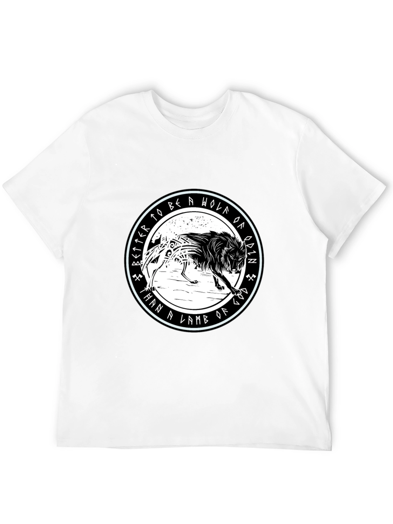 Wolf of Odin Graphic Tee - Viking Inspired Design