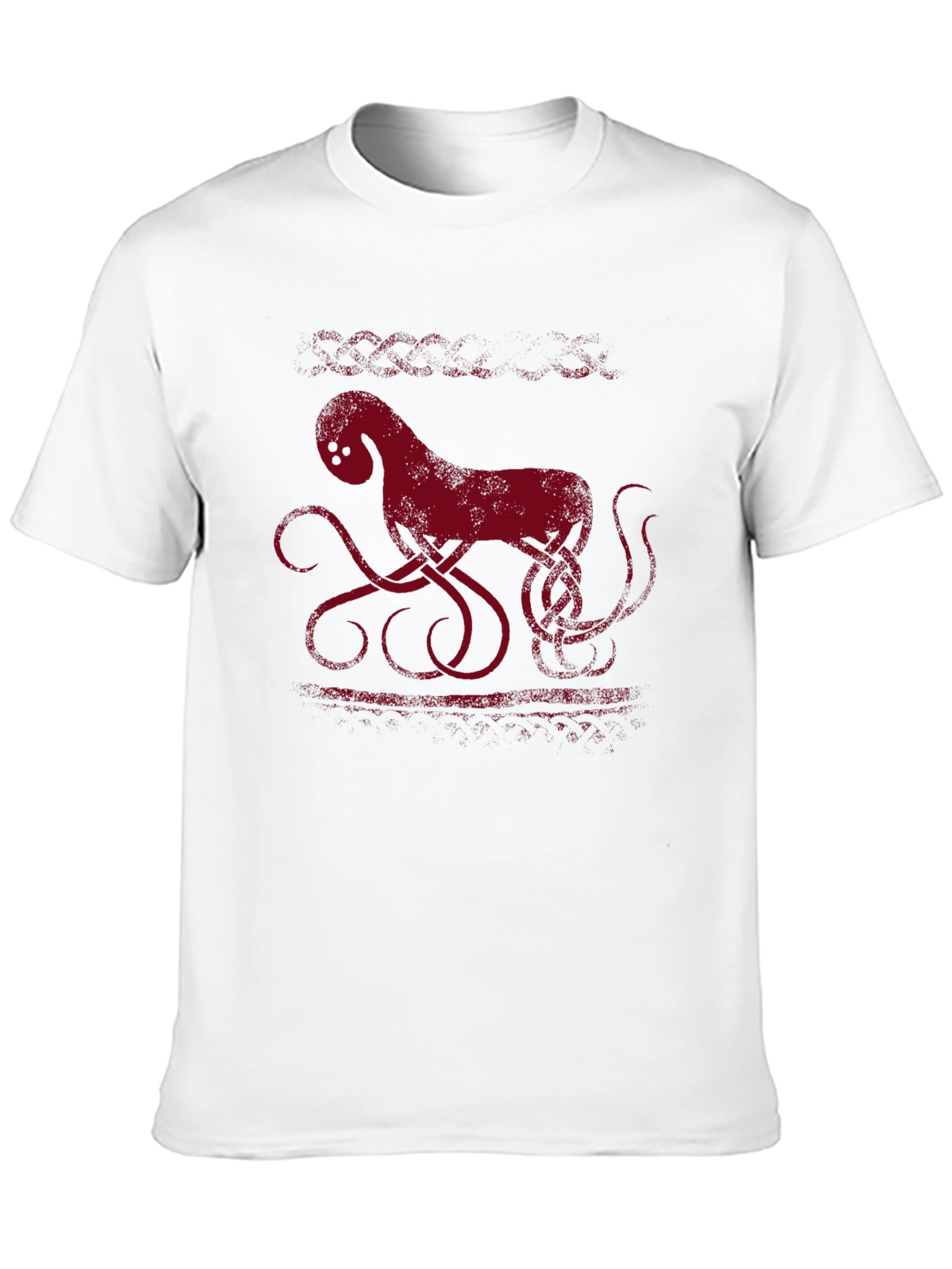 Mythical Sea Creature Graphic Tee - Black