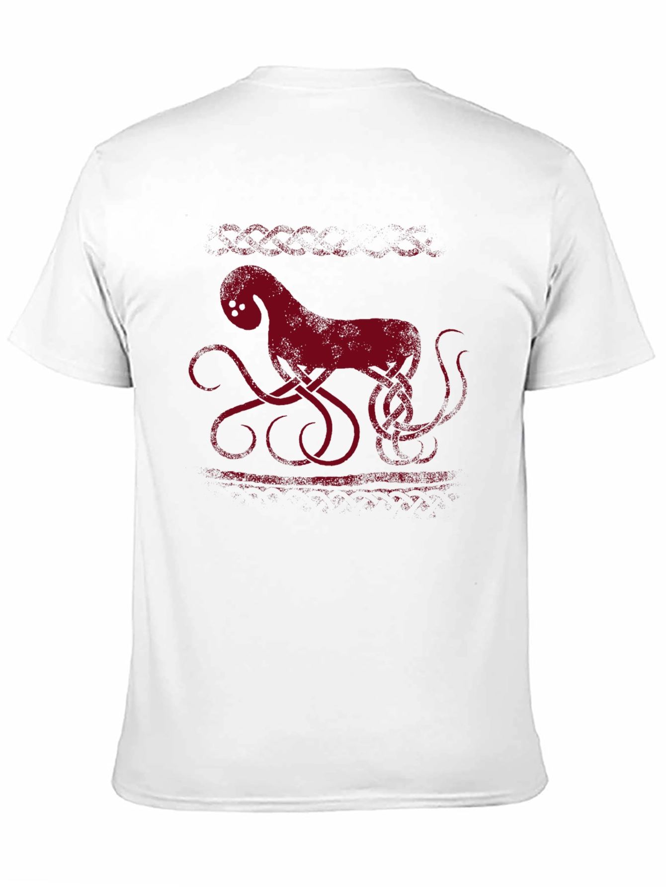 Mythical Sea Creature Graphic Tee - Black