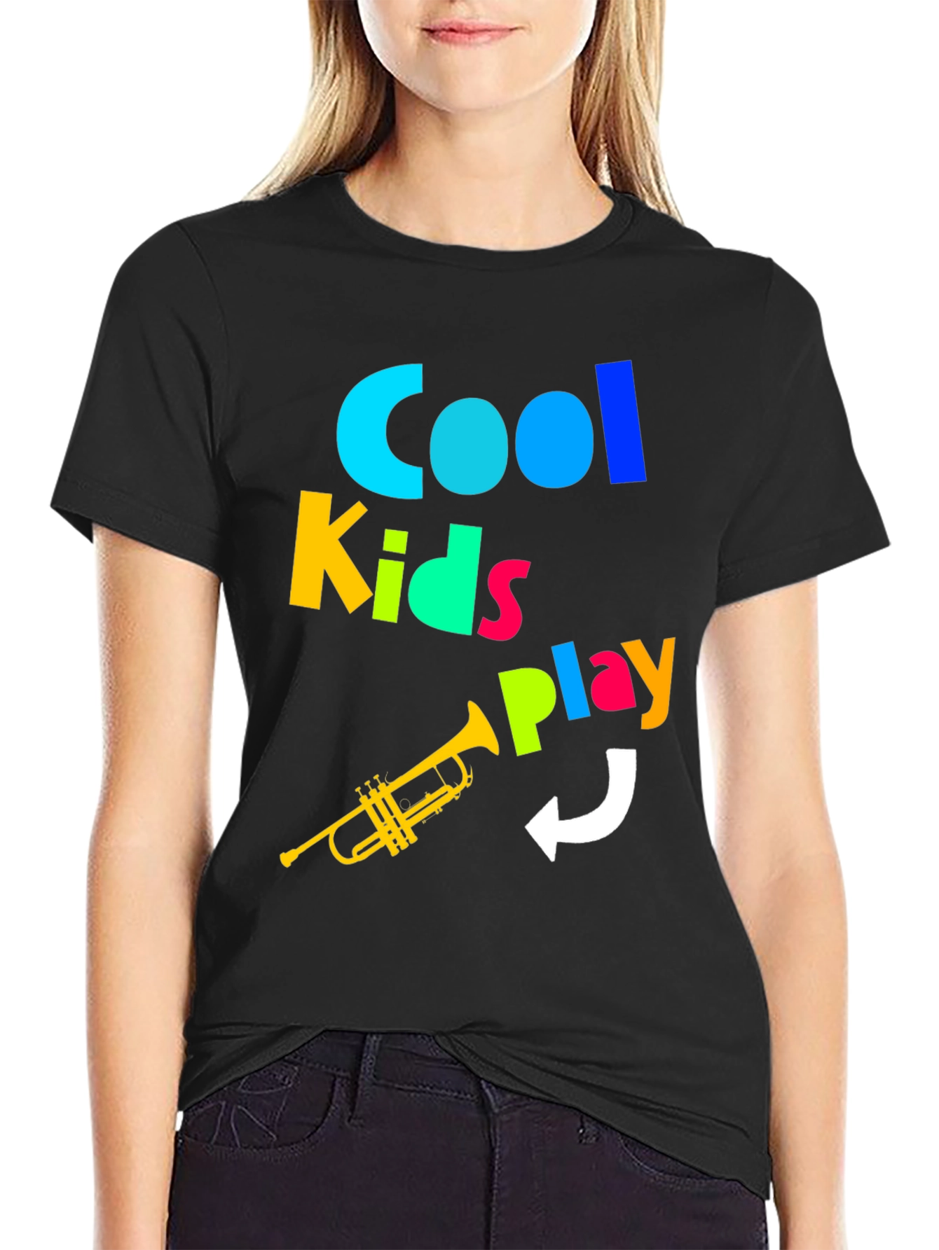 Cool Kids Play Trumpet - Graphic T-Shirt