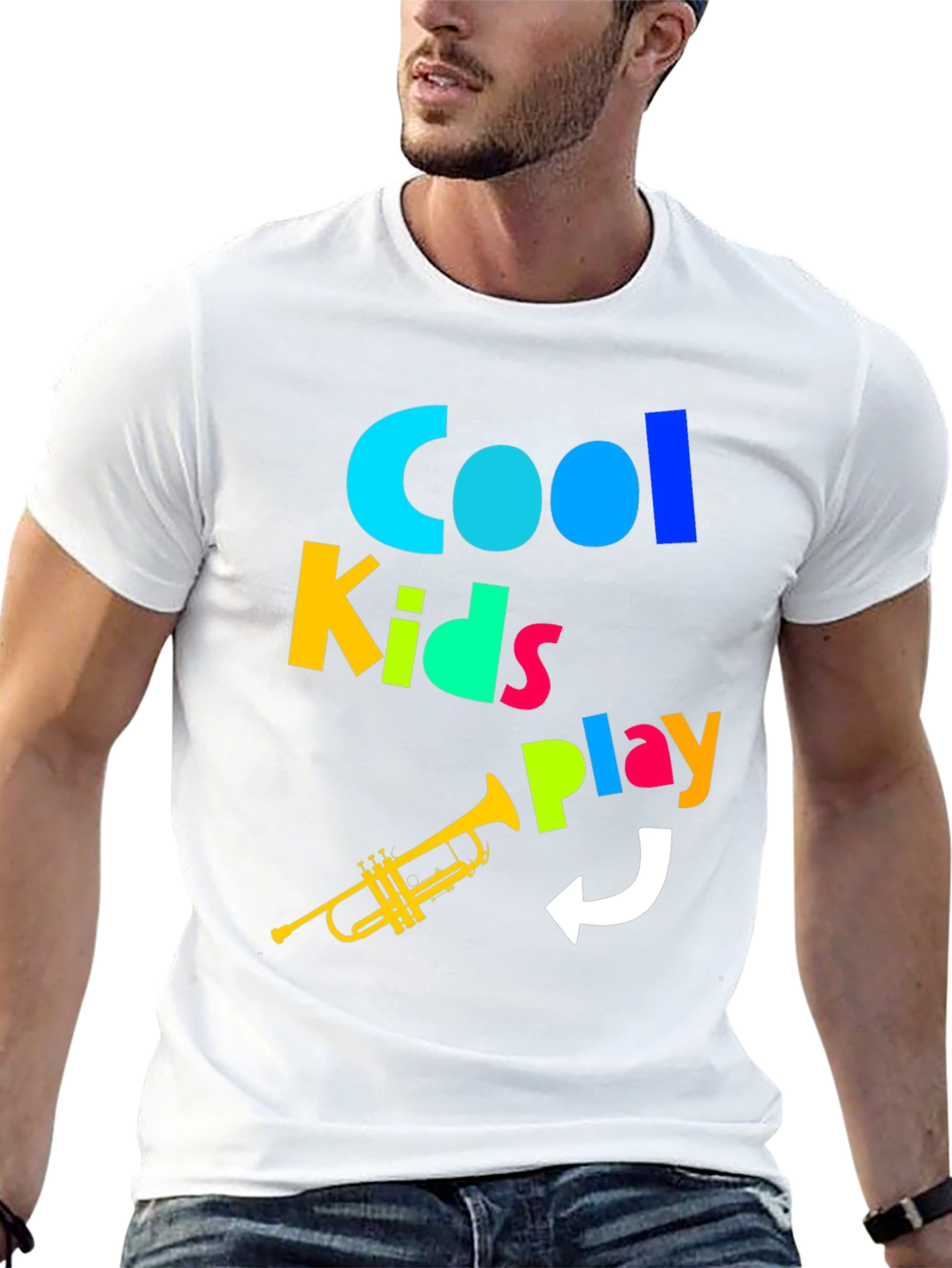 Cool Kids Play Trumpet - Graphic T-Shirt