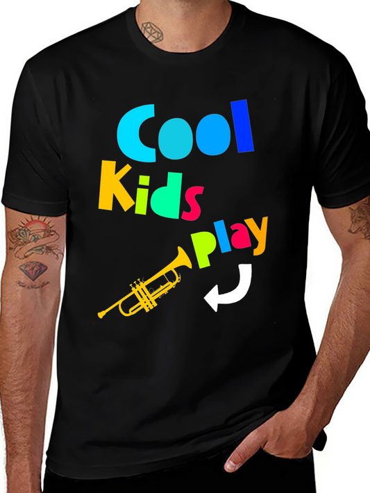 Cool Kids Play Trumpet - Graphic T-Shirt
