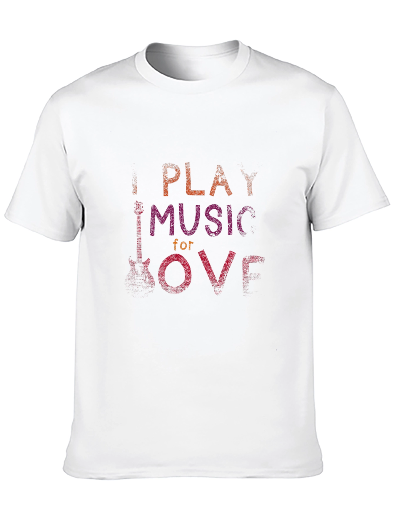 I Play Music for Love - Black T-Shirt