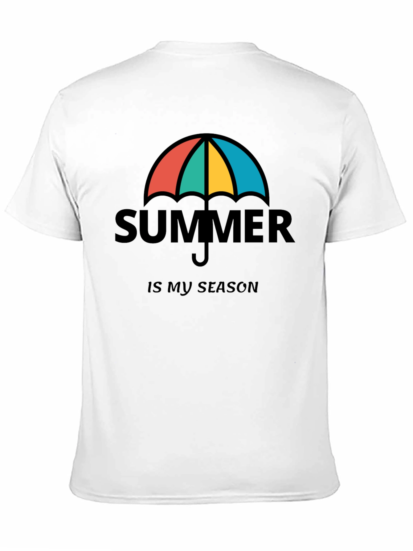 Summer is My Season Black T-Shirt