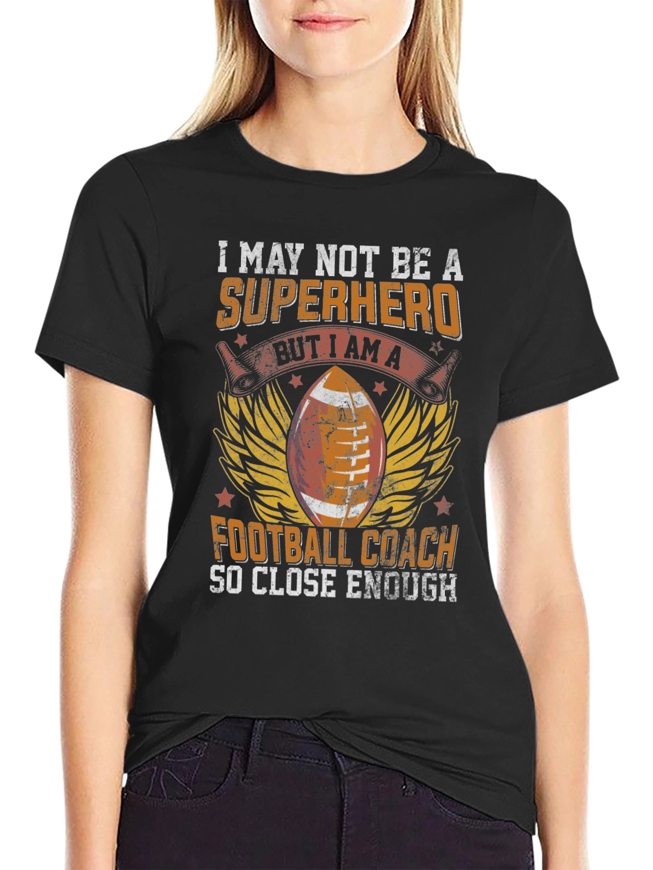 Football Coach Superhero T-Shirt