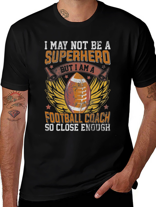 Football Coach Superhero T-Shirt