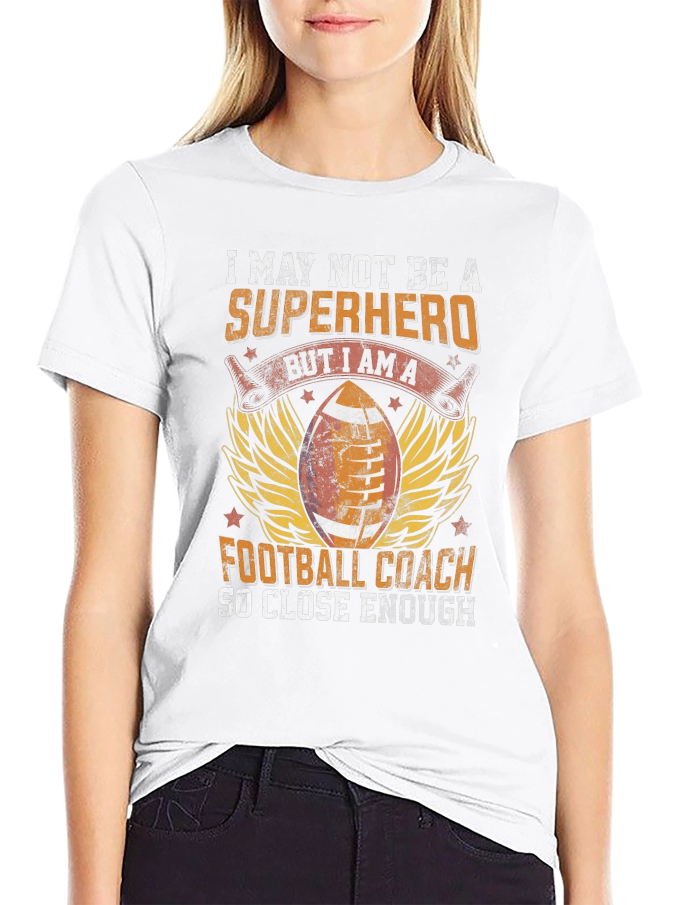 Football Coach Superhero T-Shirt