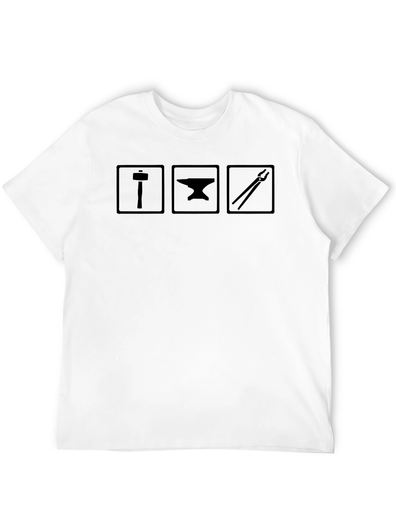 Blacksmith Hammer Anvil Tongs Graphic Tee