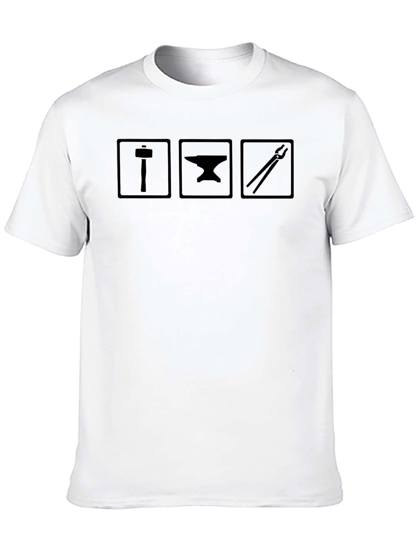Blacksmith Hammer Anvil Tongs Graphic Tee