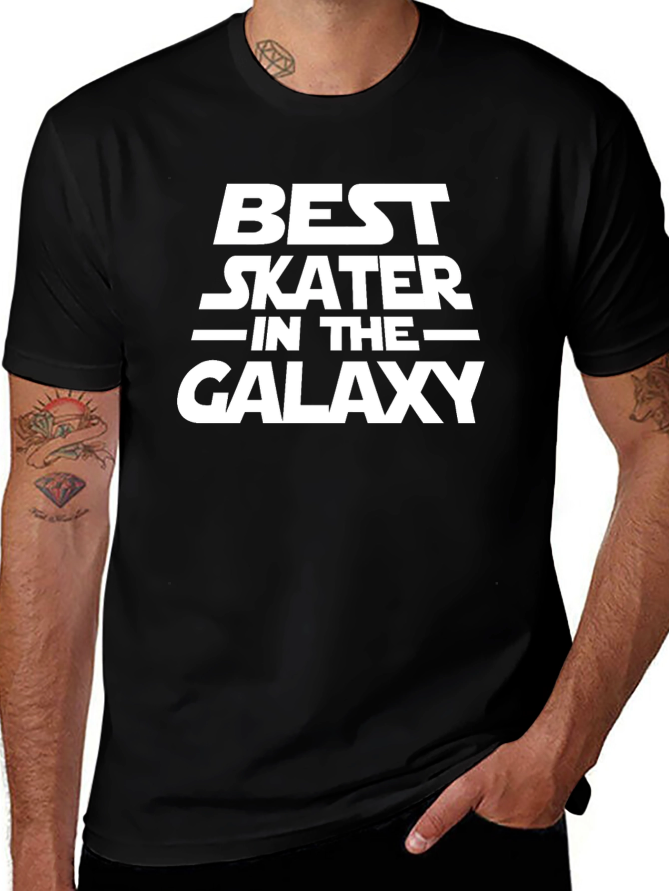 Best Skater in the Galaxy Black T-Shirt