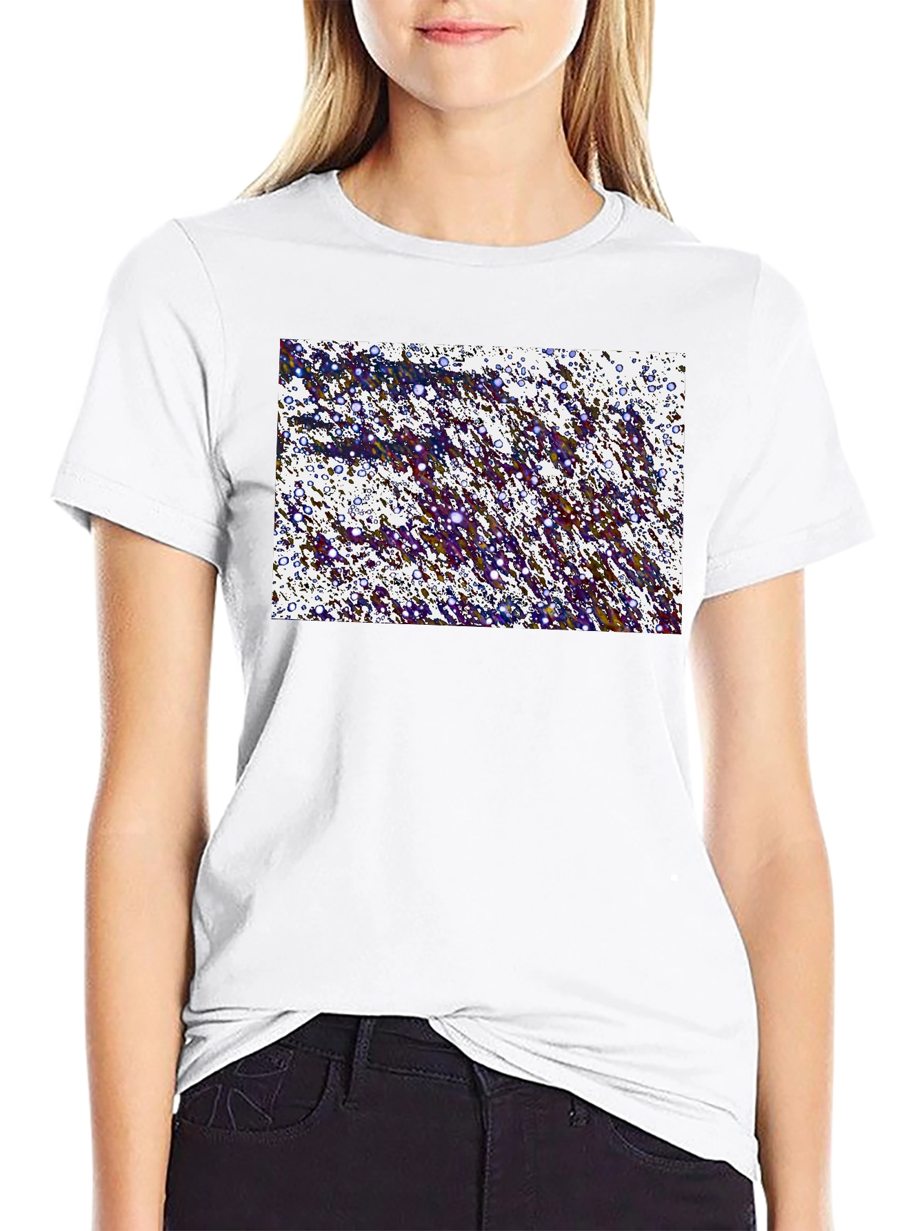 Abstract Splatter Graphic T-Shirt