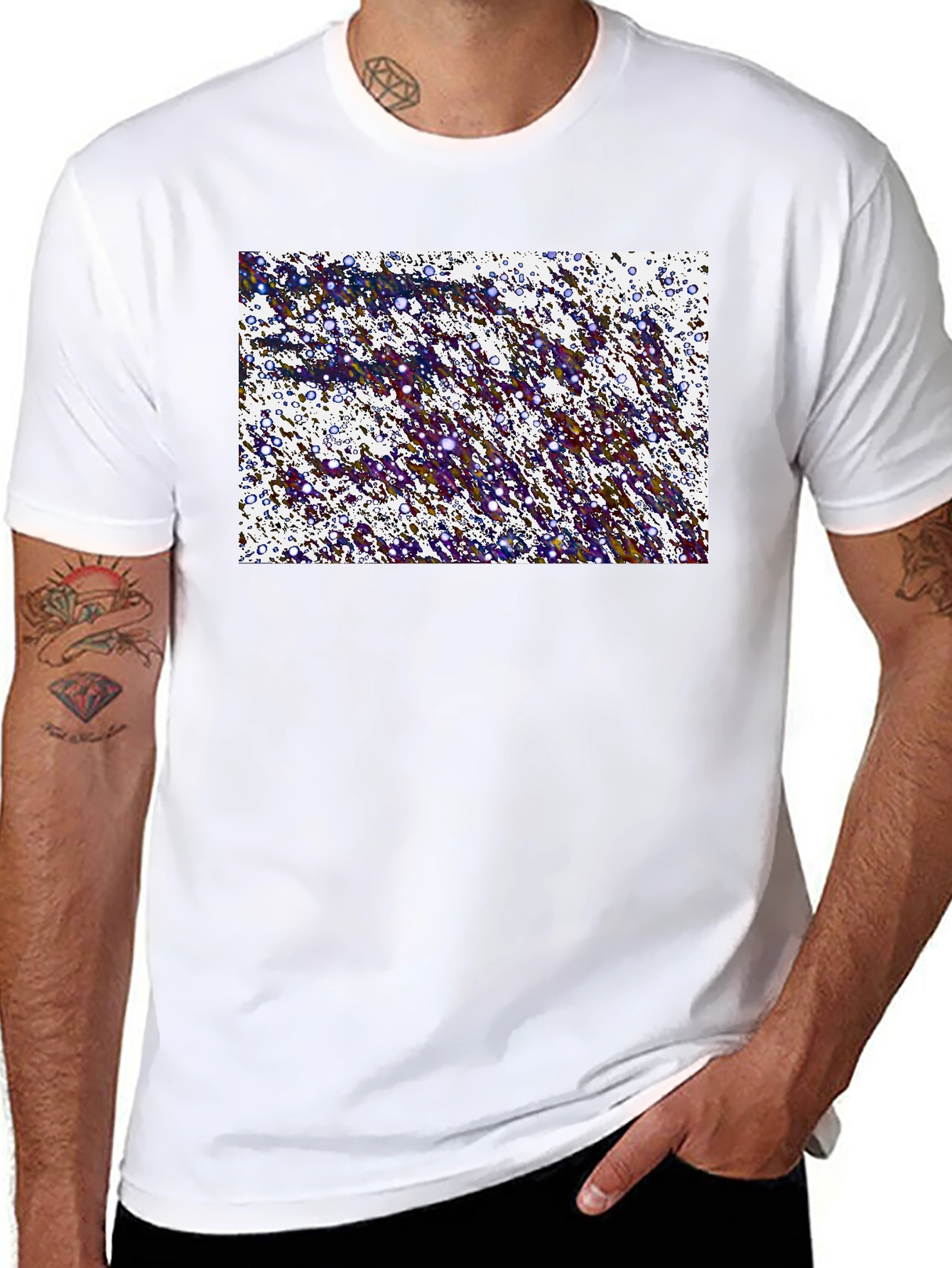 Abstract Splatter Graphic T-Shirt