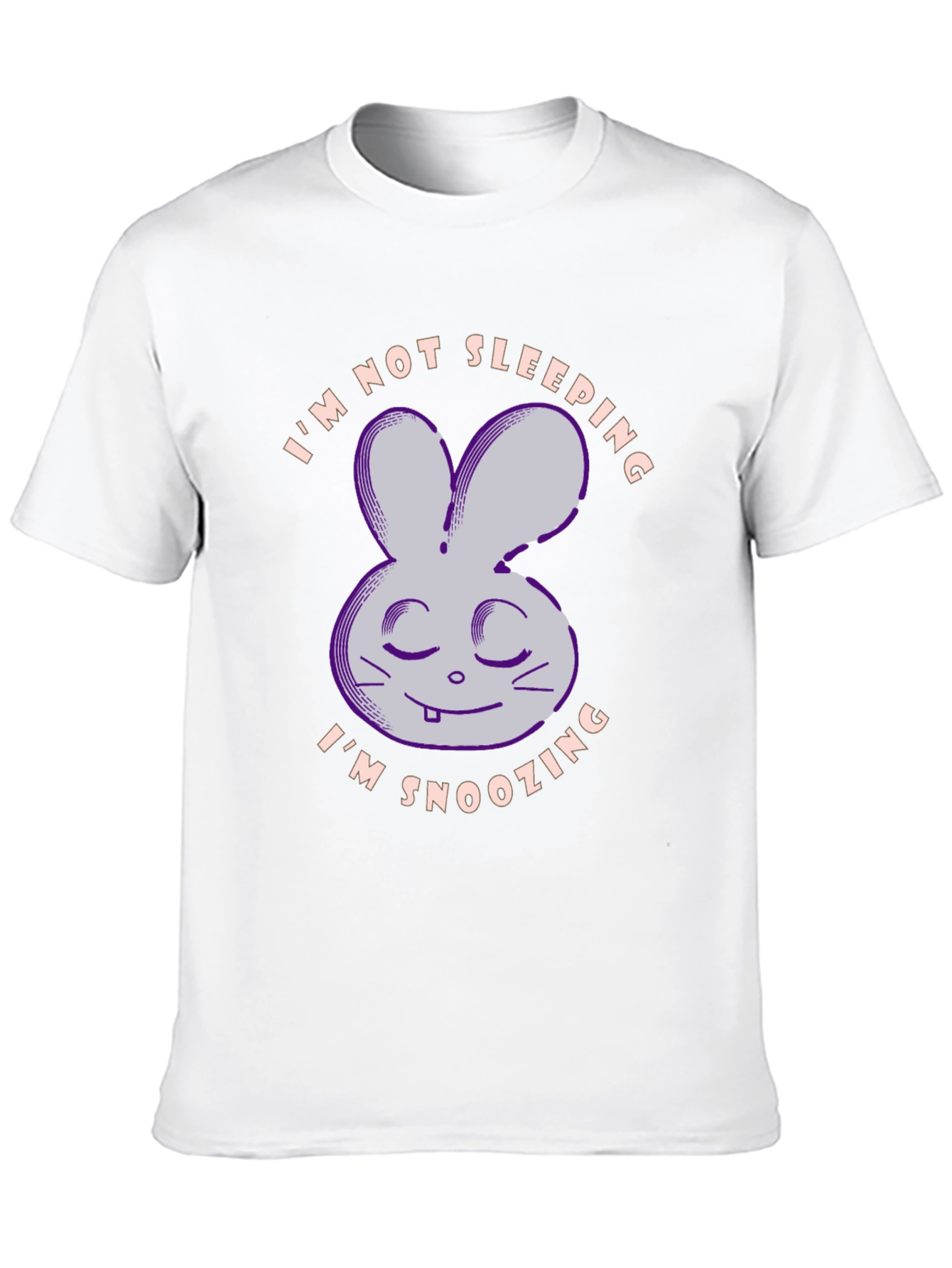 Funny Bunny T-Shirt: Im Not Sleeping Im Snoozing