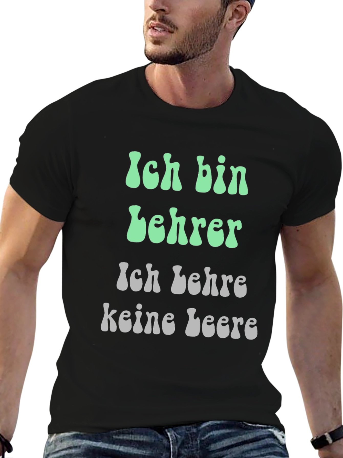 Teacher T-Shirt: Ich bin Lehrer German Slogan Shirt