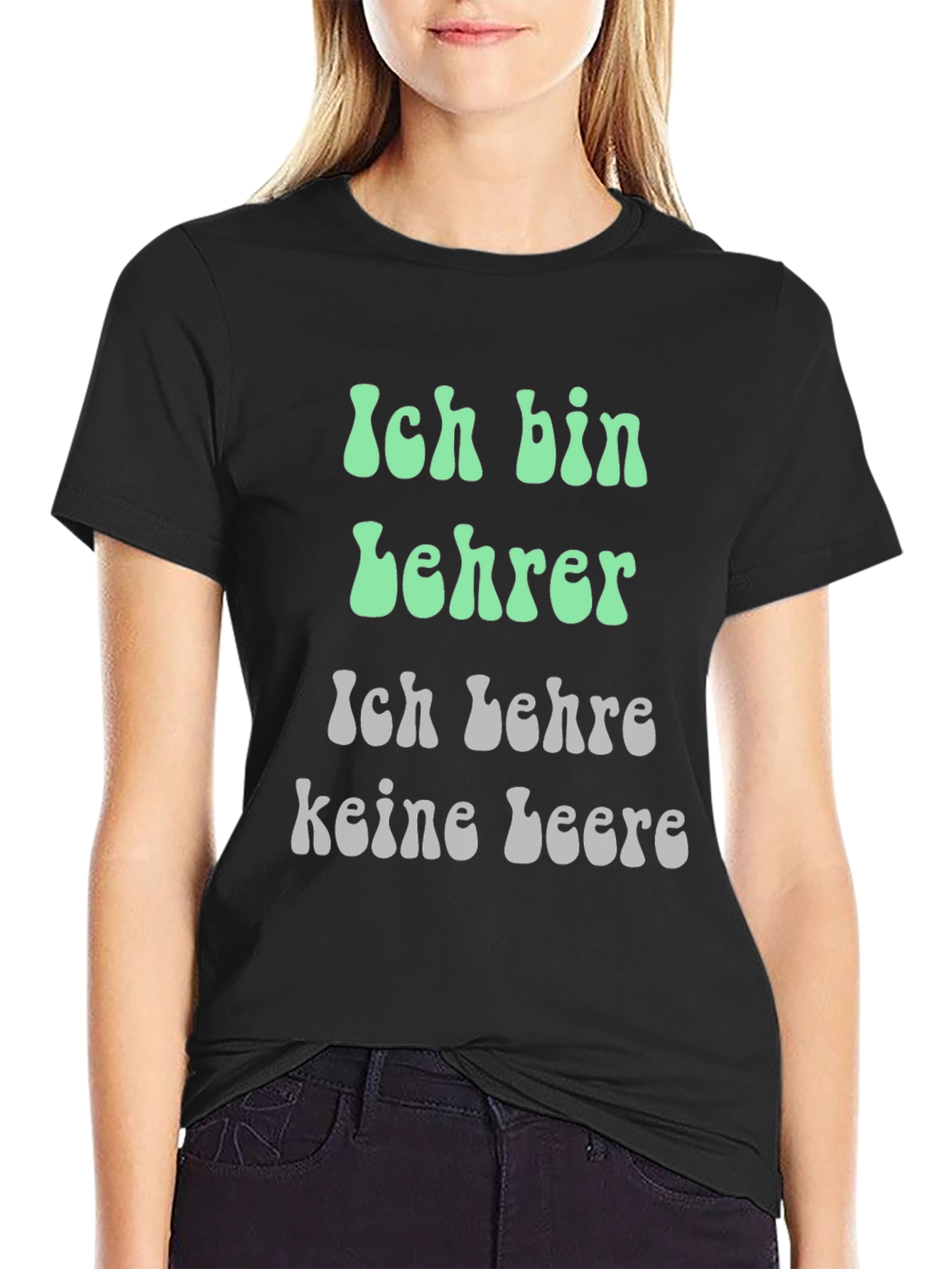 Teacher T-Shirt: Ich bin Lehrer German Slogan Shirt