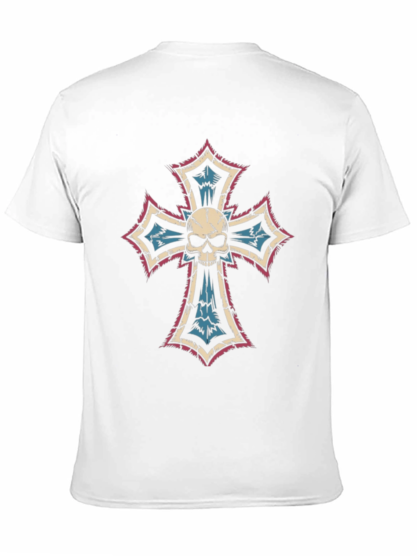Skull Cross Graphic Tee - Gothic Fashion