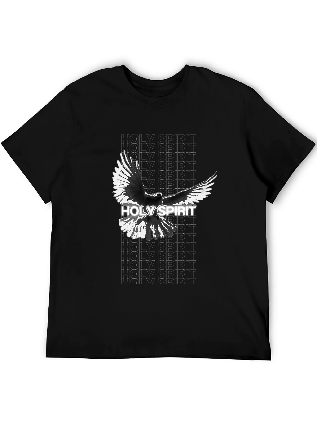 Holy Spirit Dove Graphic Tee - Black