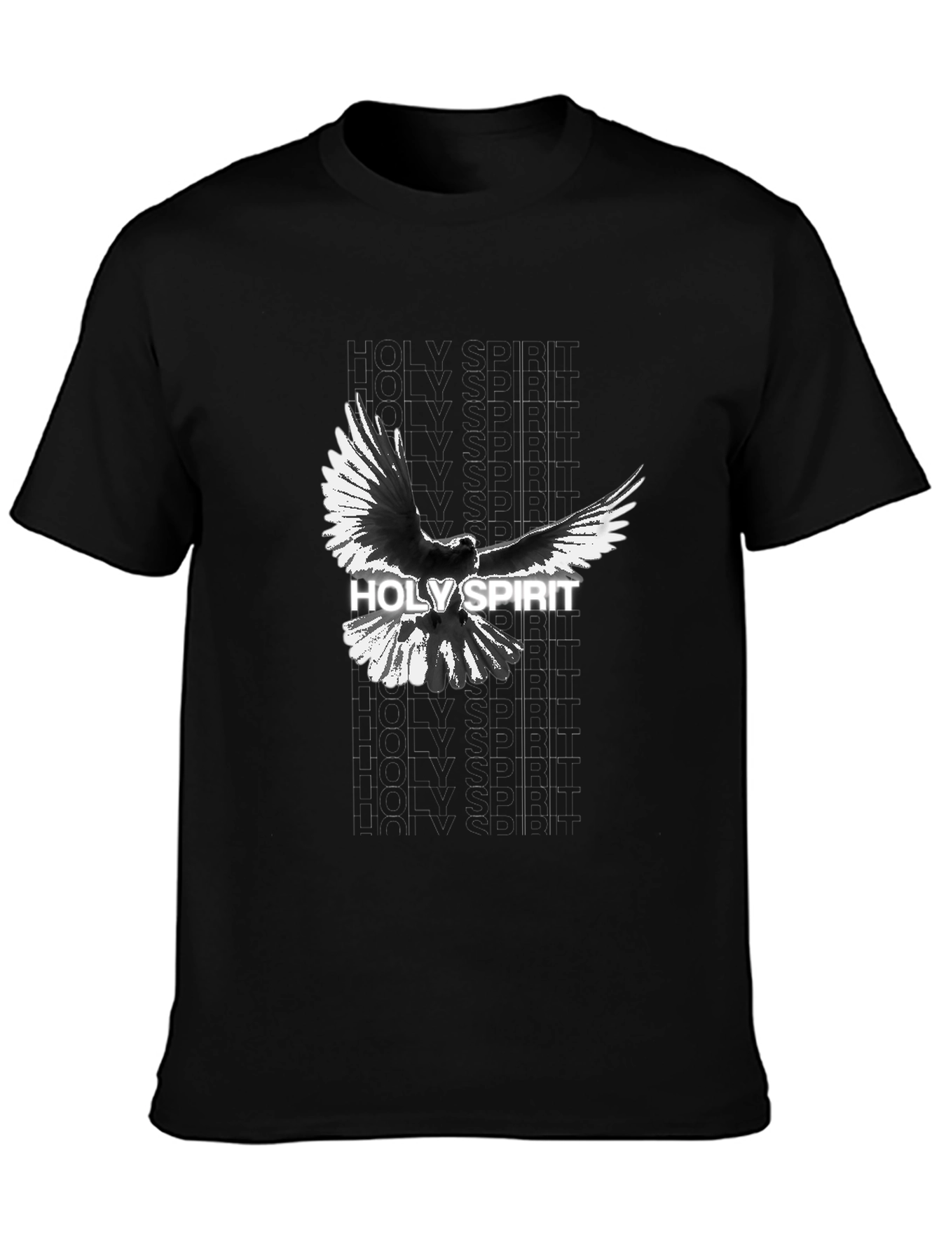 Holy Spirit Dove Graphic Tee - Black