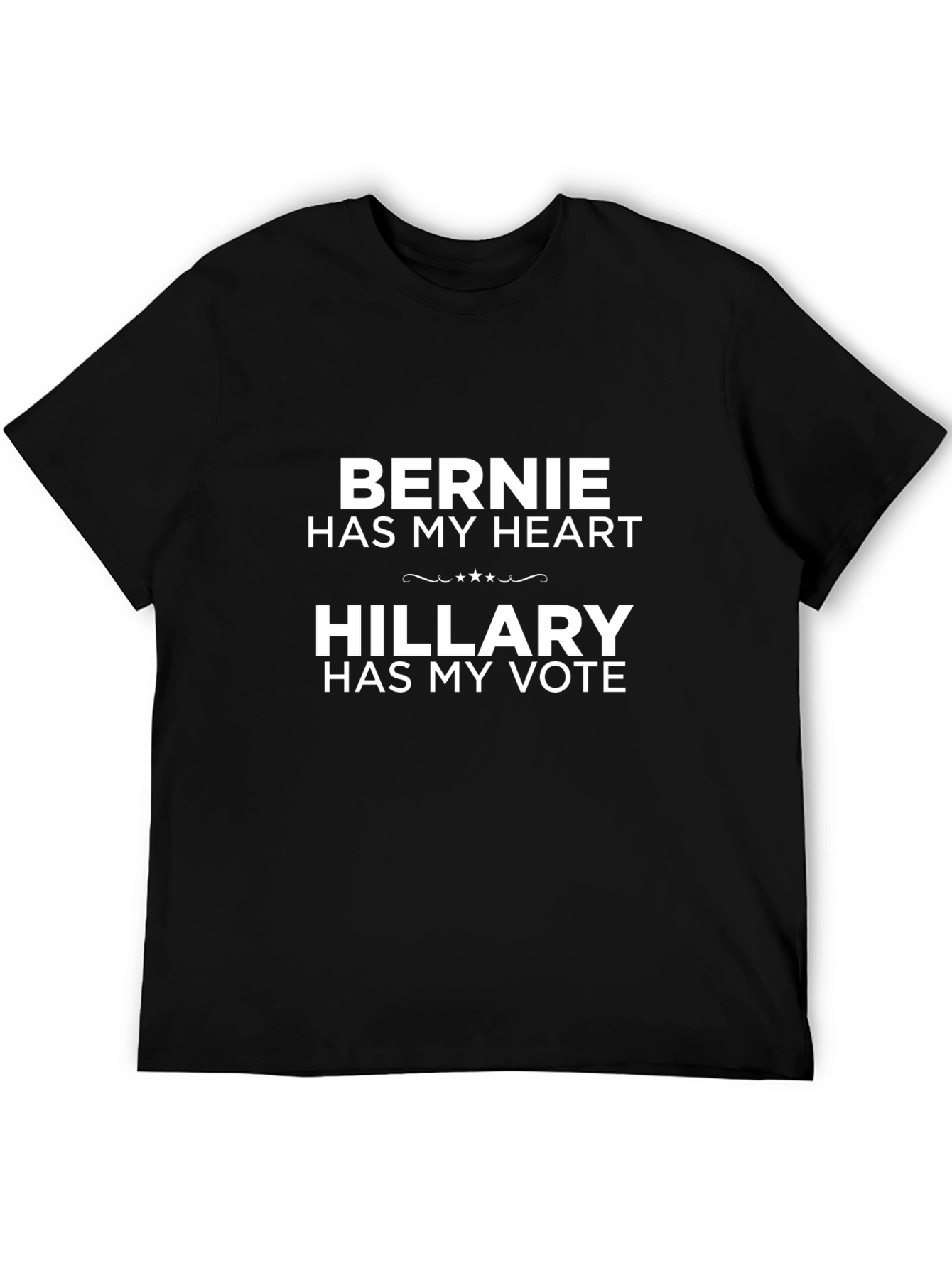 Bernie Heart Hillary Vote T-Shirt