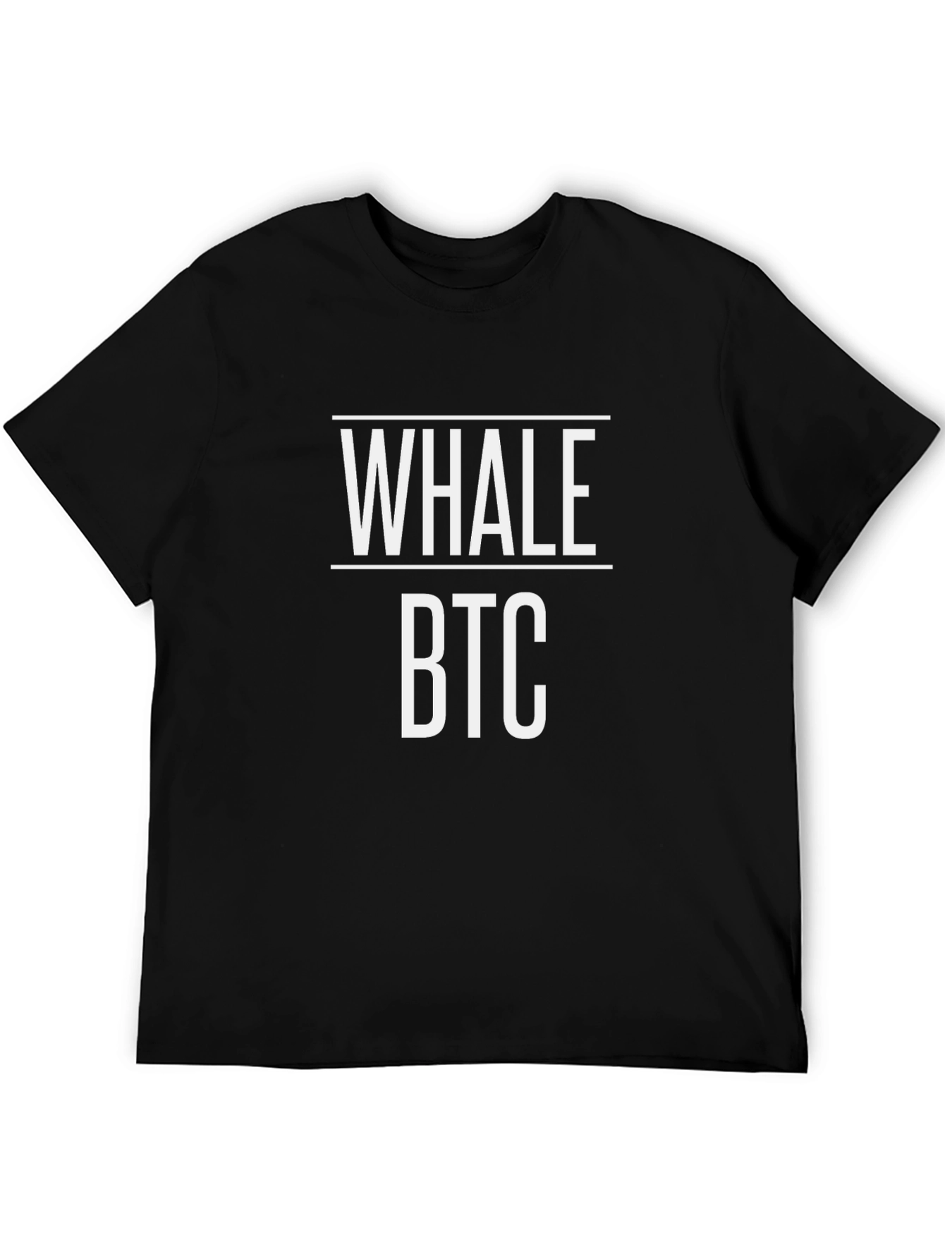 Whale BTC Crypto T-Shirt - Black