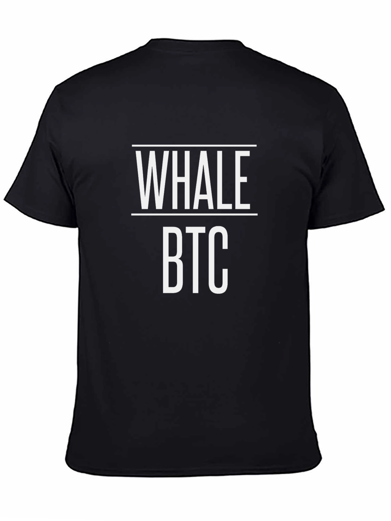 Whale BTC Crypto T-Shirt - Black