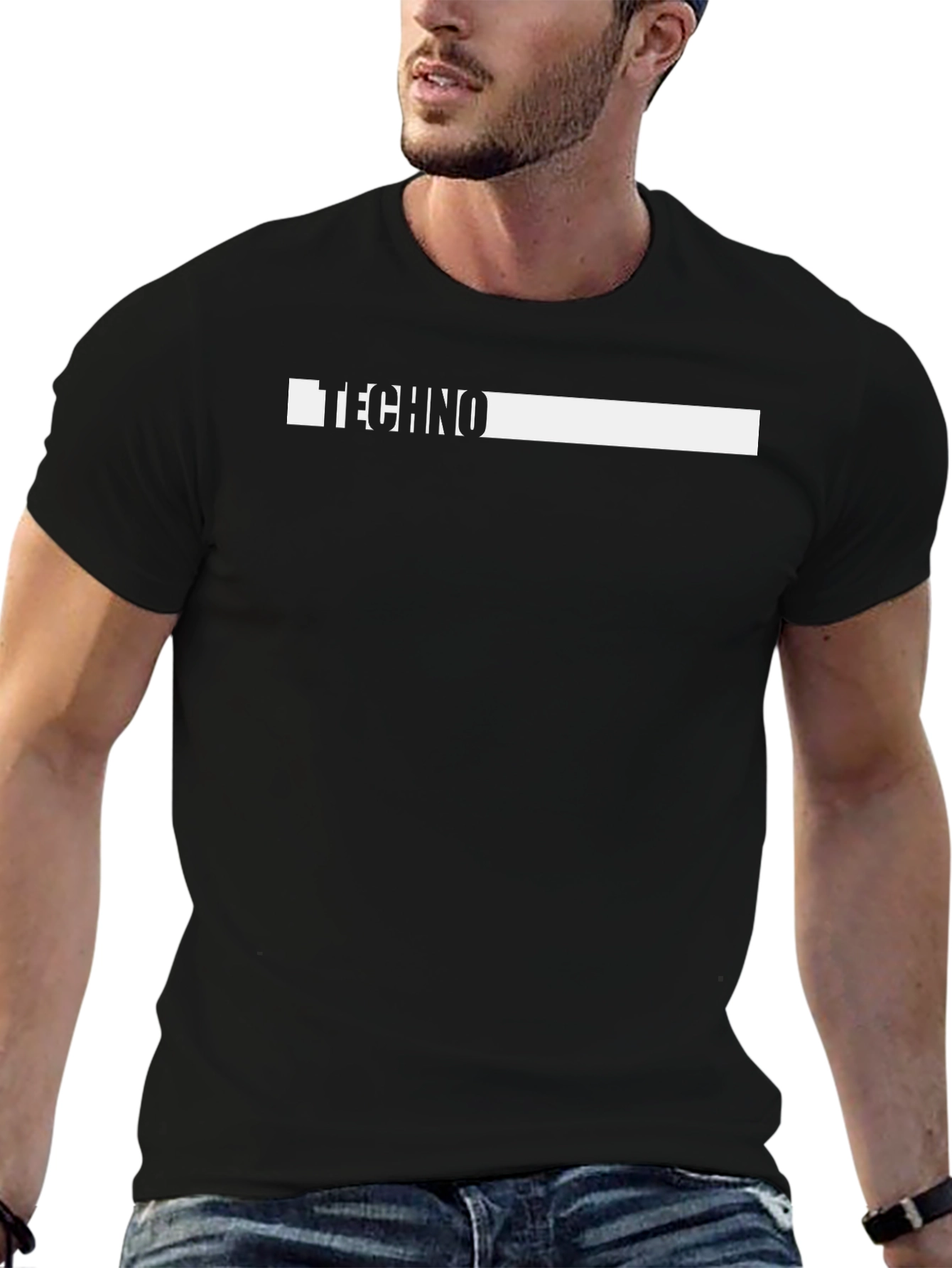 Techno Graphic Tee - Cool Minimalist Design