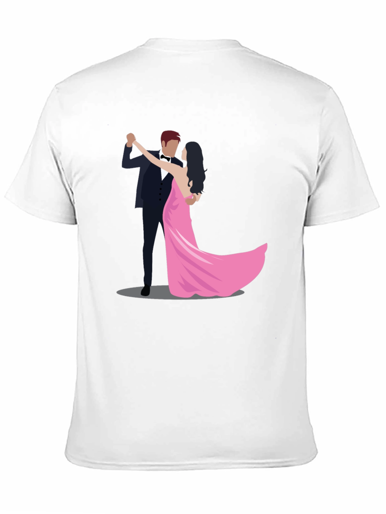 Dancing Couple Black Graphic T-Shirt