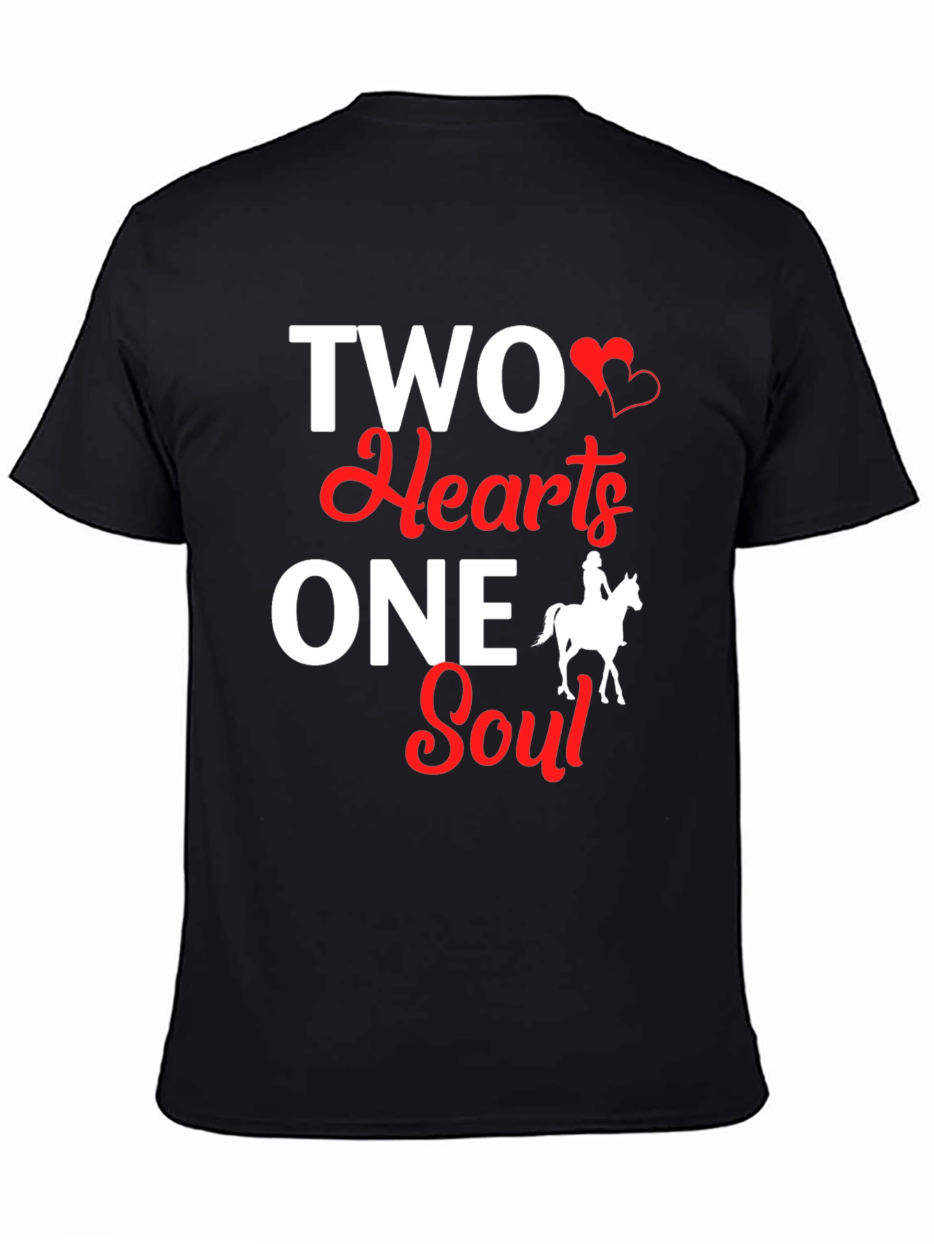 Two Hearts One Soul T-Shirt - Equestrian Love