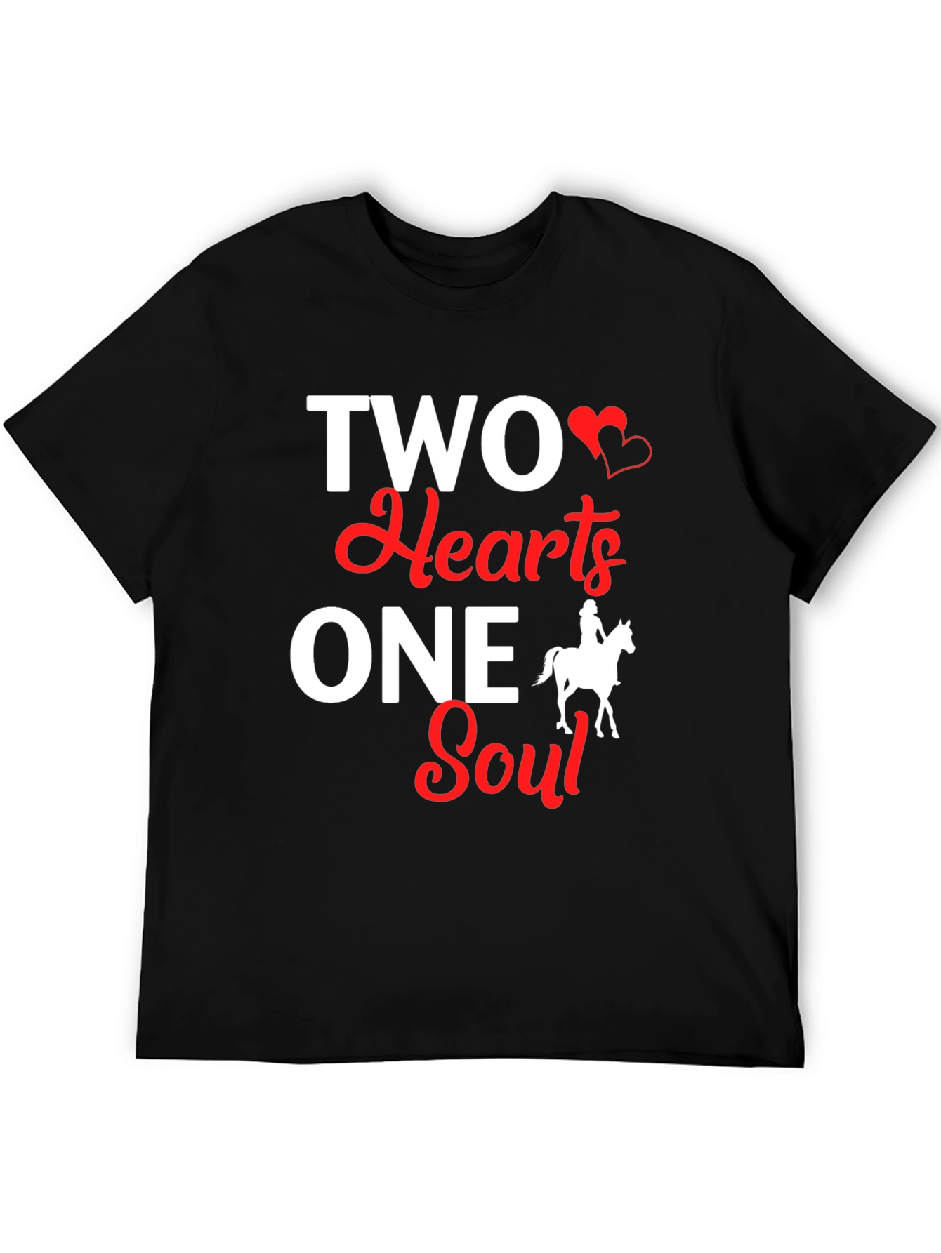 Two Hearts One Soul T-Shirt - Equestrian Love