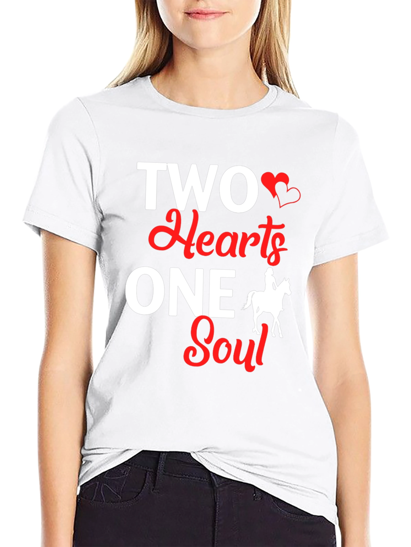 Two Hearts One Soul T-Shirt - Equestrian Love