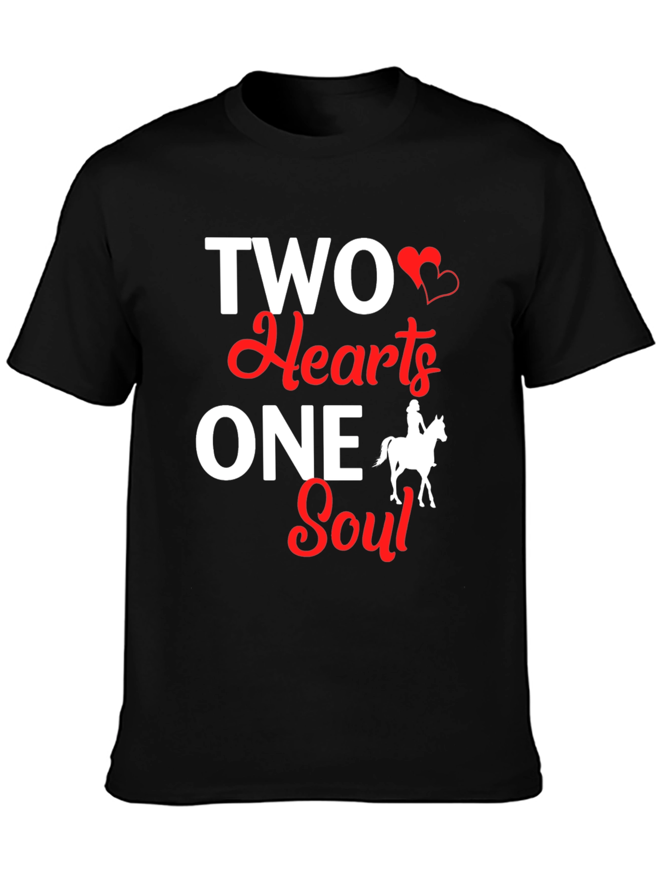 Two Hearts One Soul T-Shirt - Equestrian Love