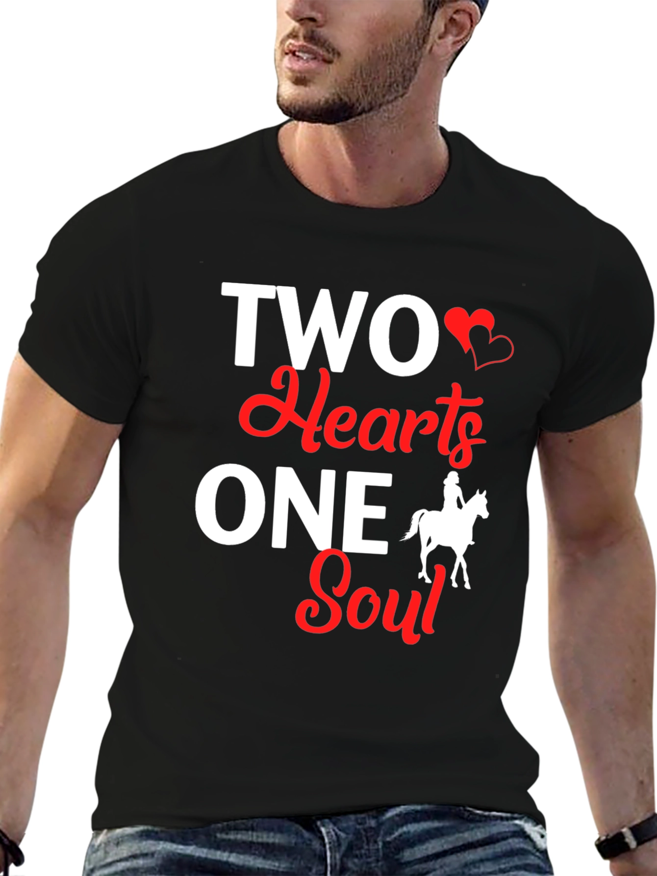 Two Hearts One Soul T-Shirt - Equestrian Love